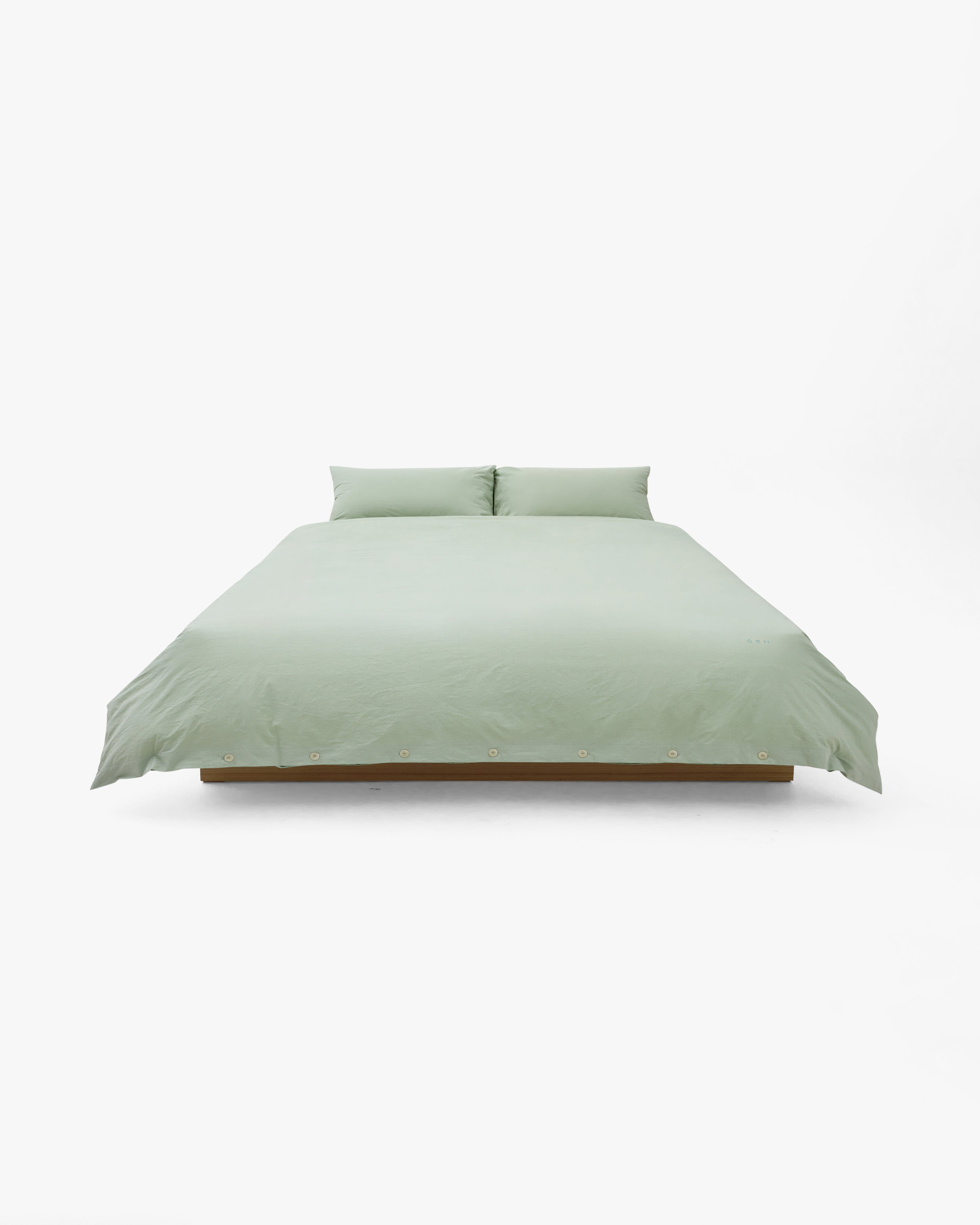 DUVET COVER - SAGE / 2 SIZES
