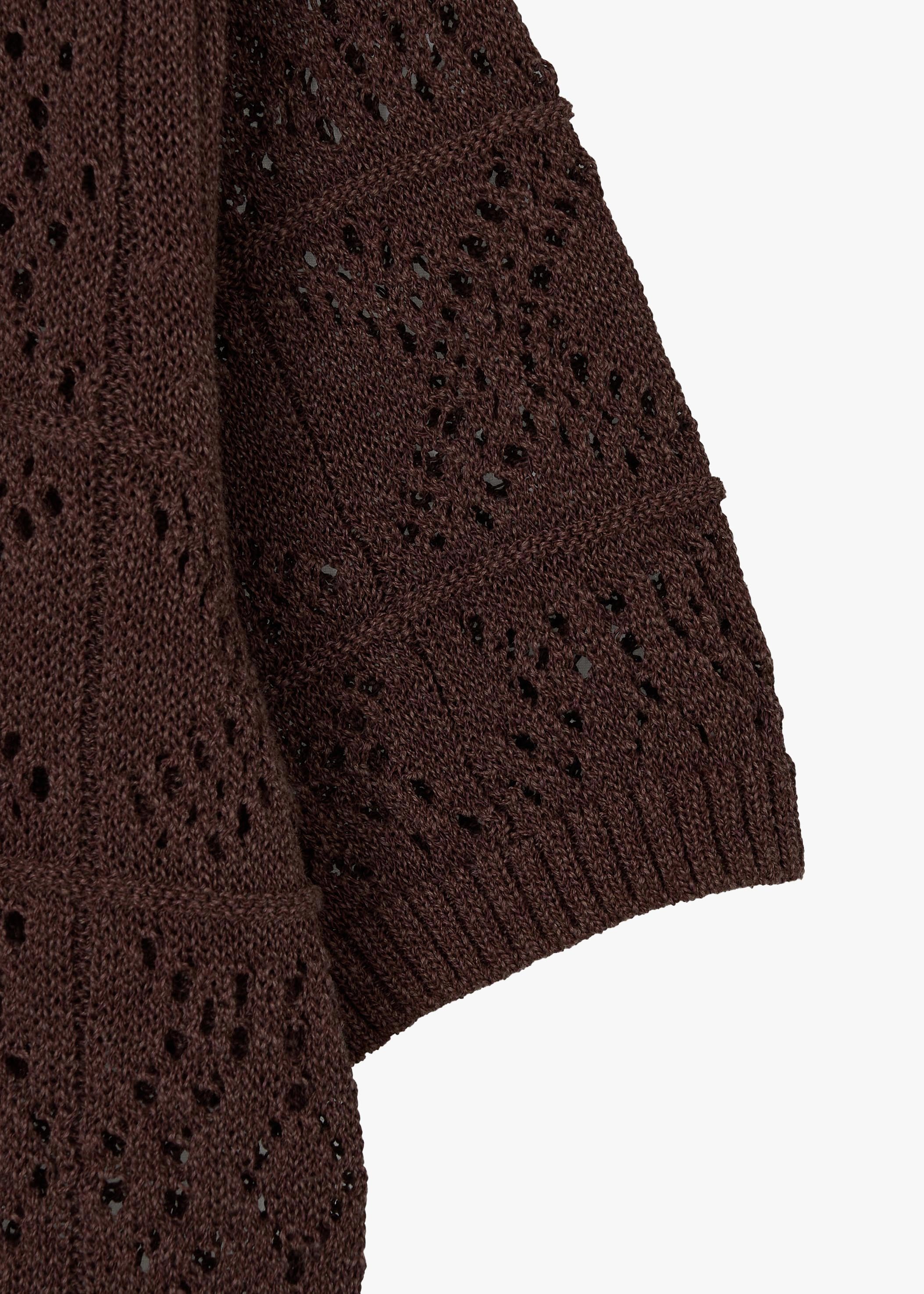 CROCHET KNIT COLLAR TOP
