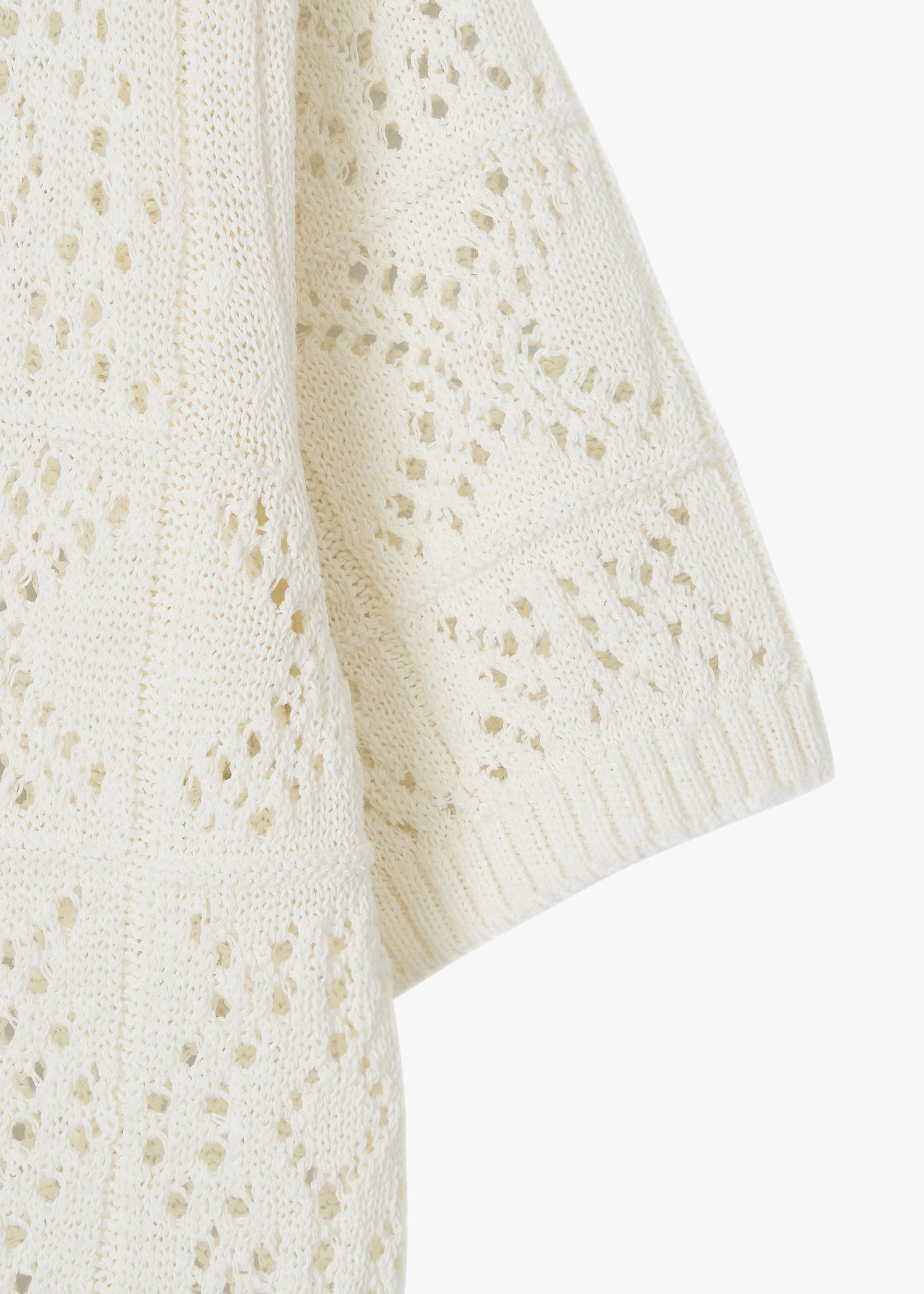 CROCHET KNIT COLLAR TOP