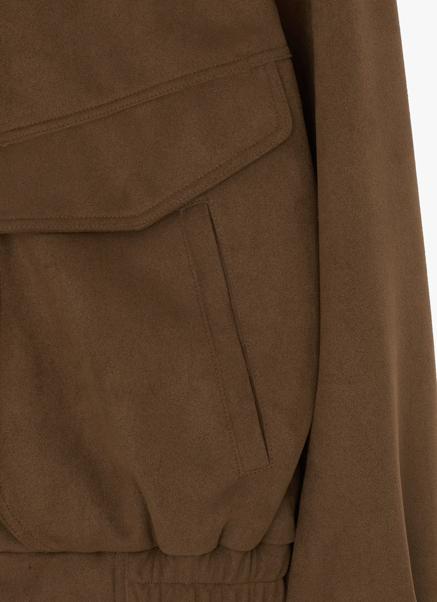 FAUX SUEDE BOMBER