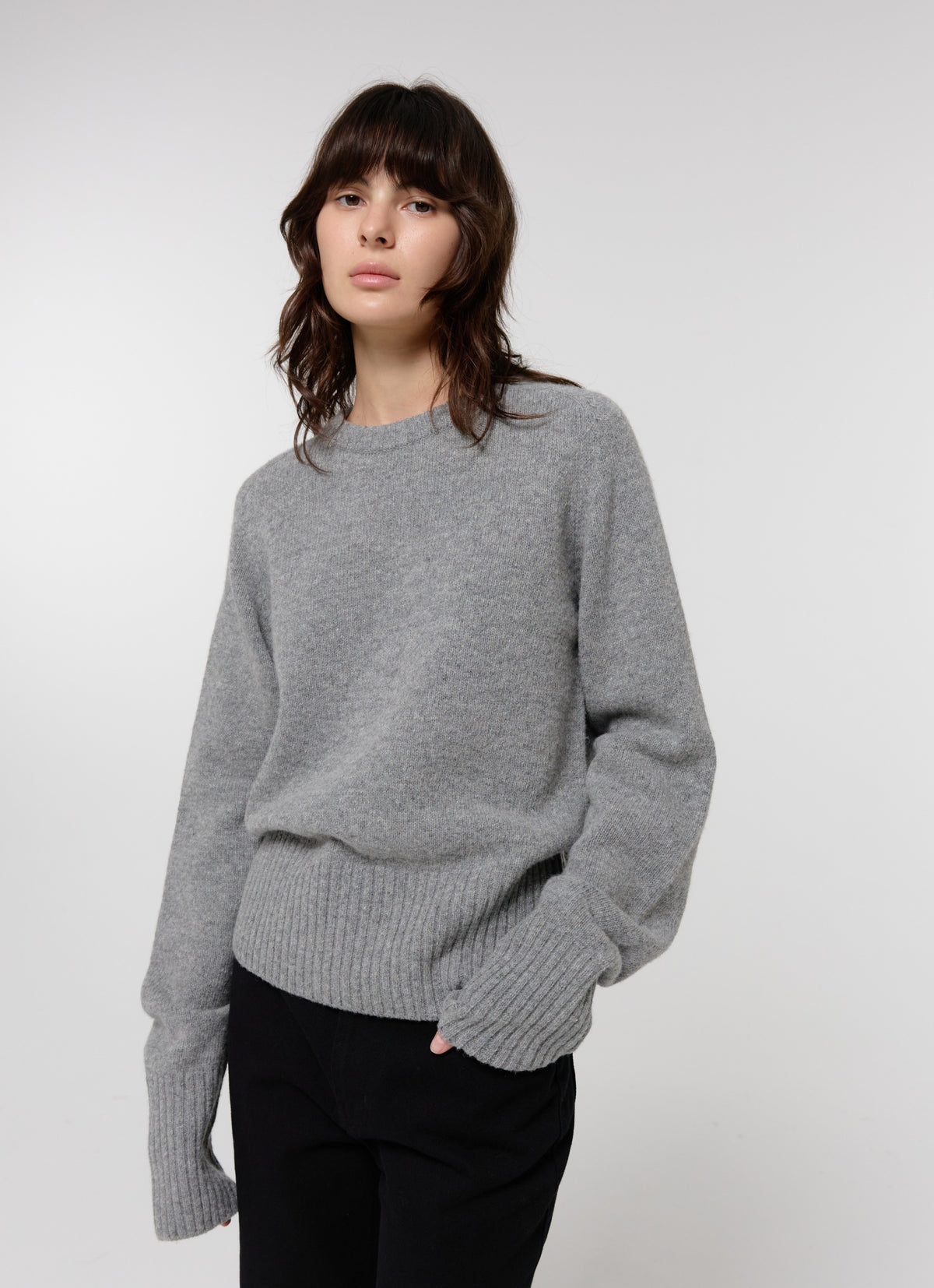 26FW WOOL CREW NECK KNIT