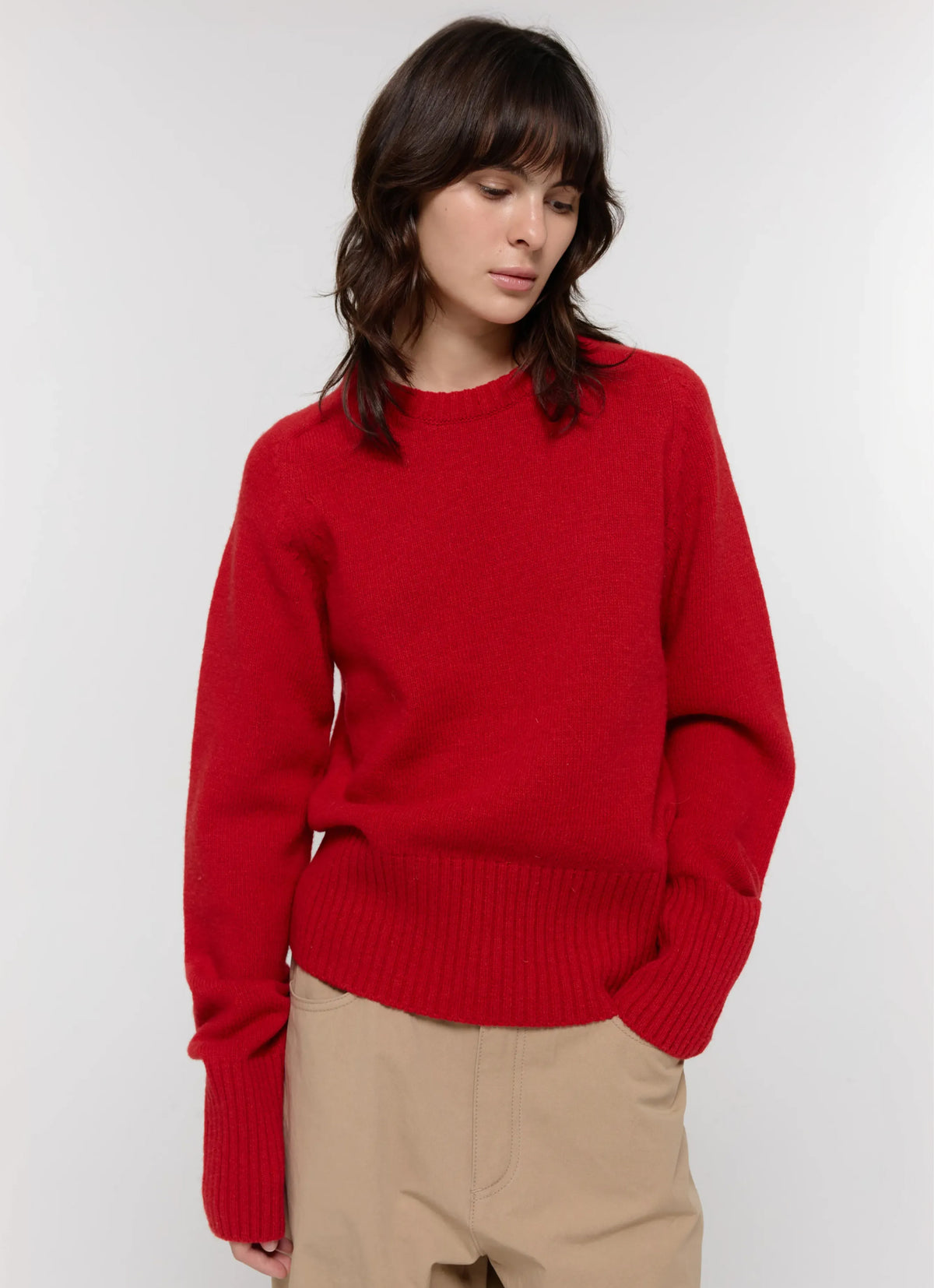 26FW WOOL CREW NECK KNIT