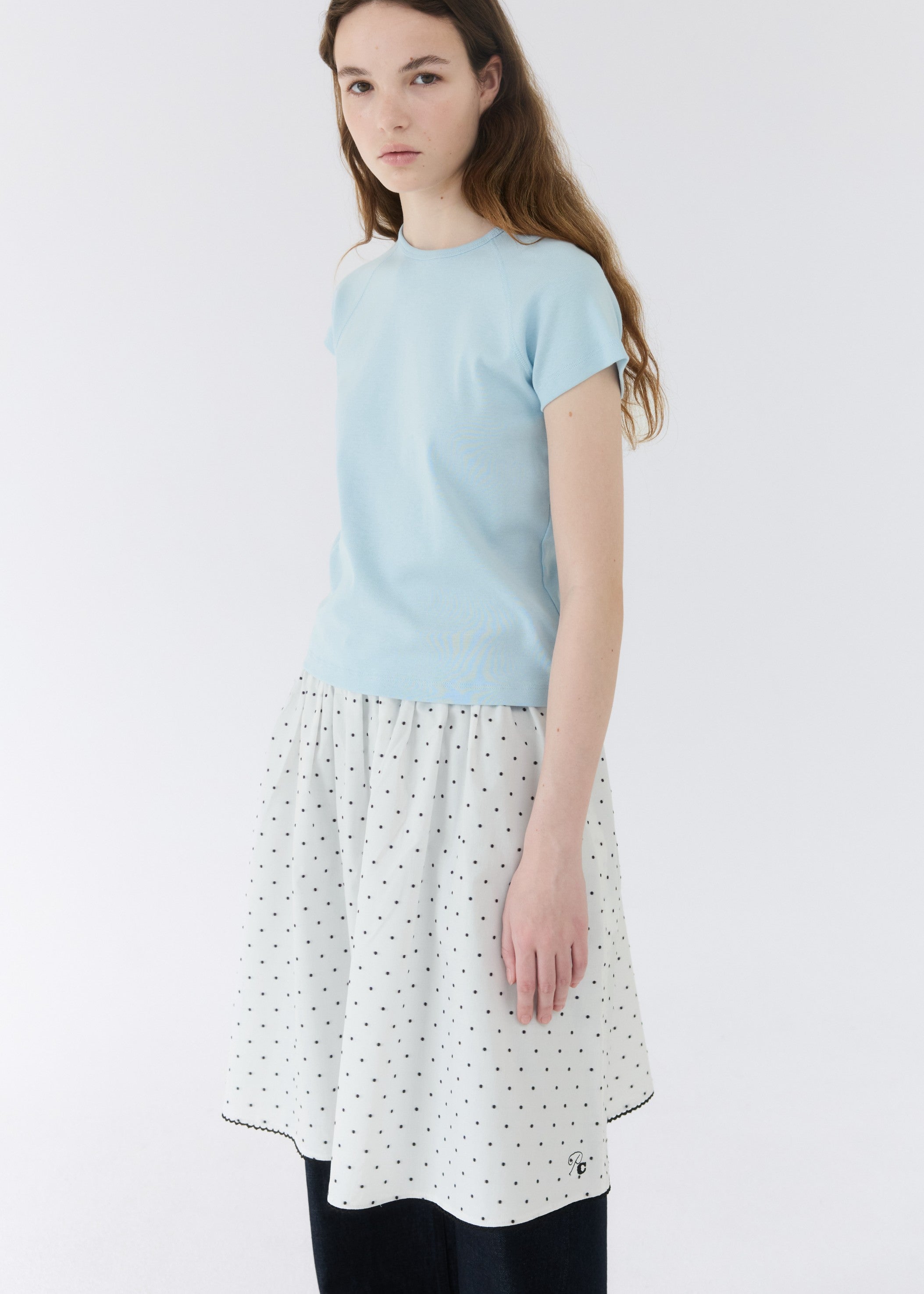COTTON POLINE SKIRT