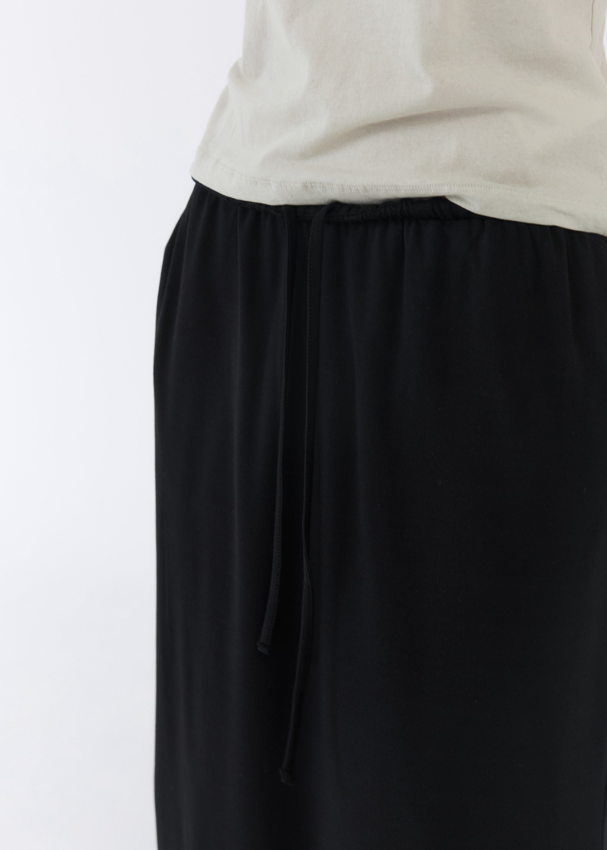DRAW MAXI SKIRT