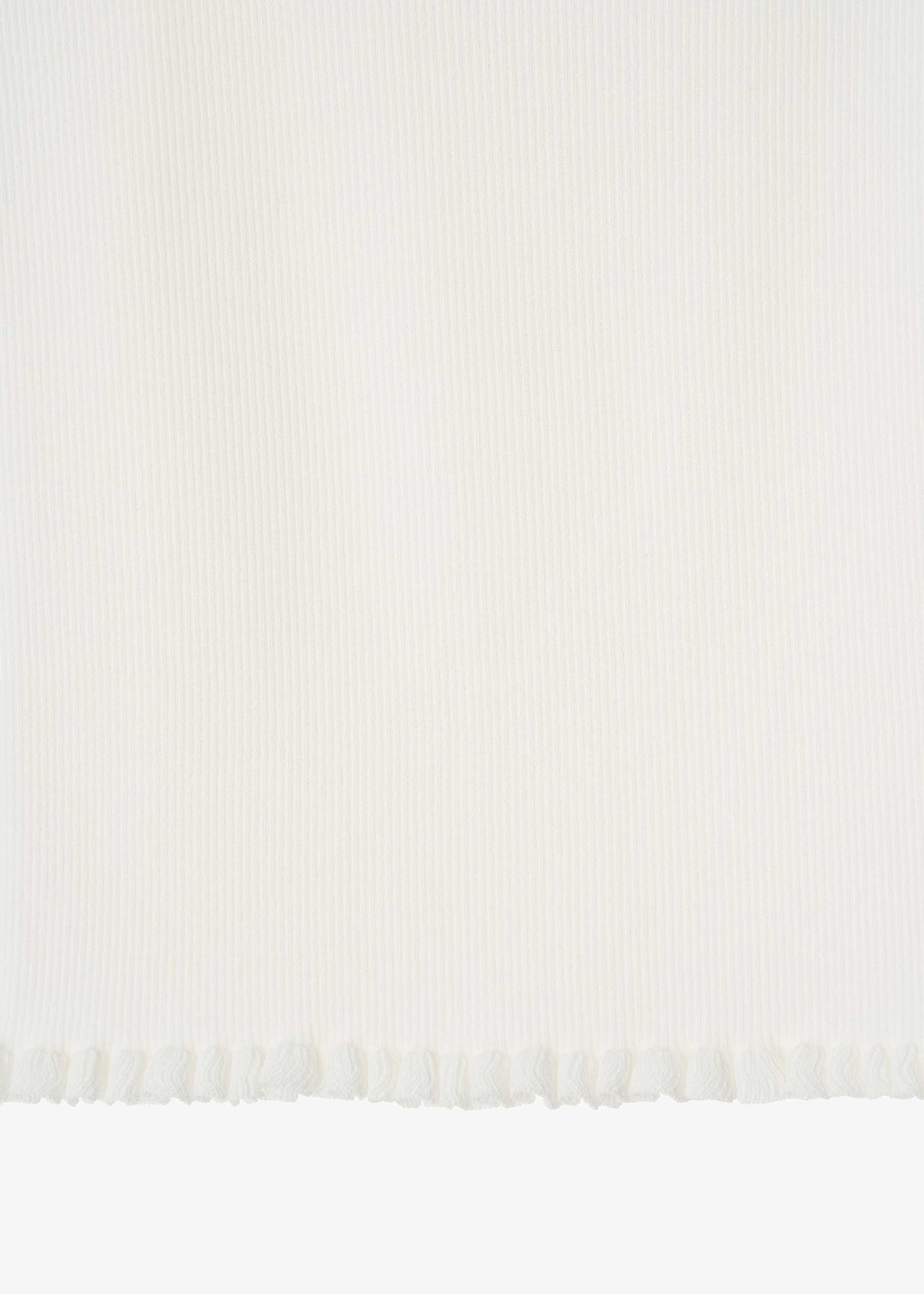 RIBBED FRILL SLEEVELESS
