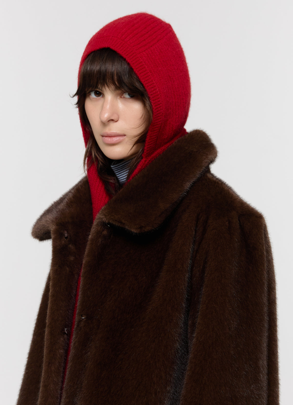 26FW WOOL ALPACA HOOD SCARF