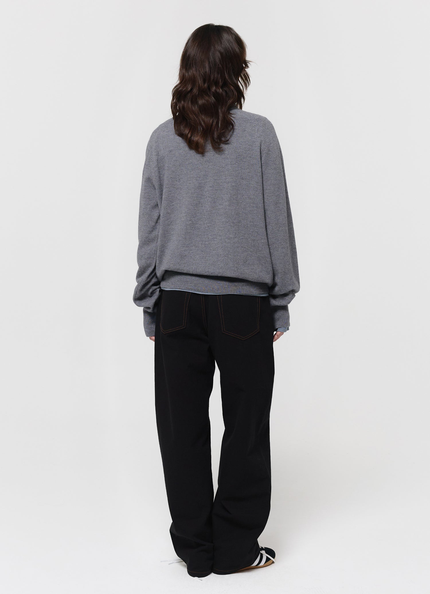MERINO WOOL LOOSE CARDIGAN