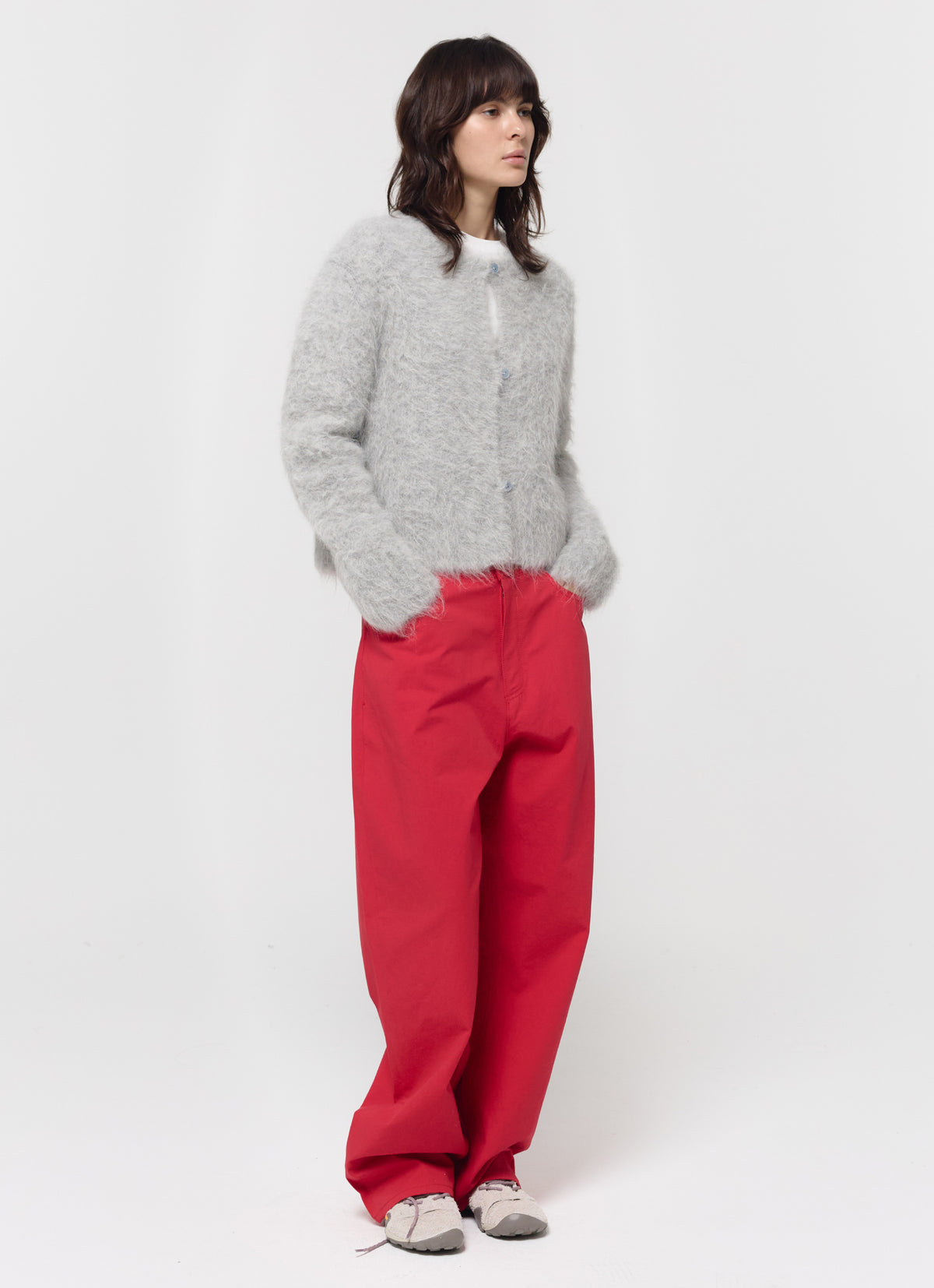 26FW SURI ALPACA BRUSHED CARDIGAN