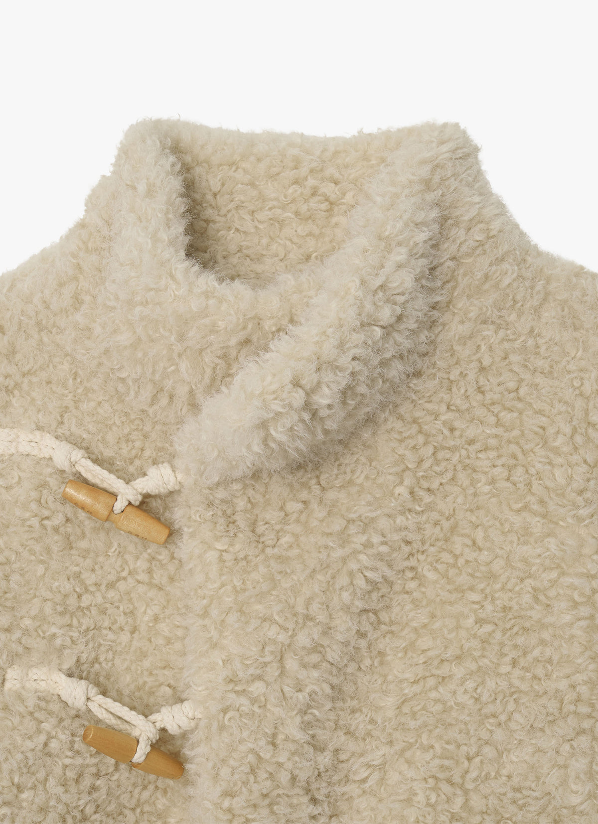 26FW HIGH-NECK TOGGLE FUR COAT