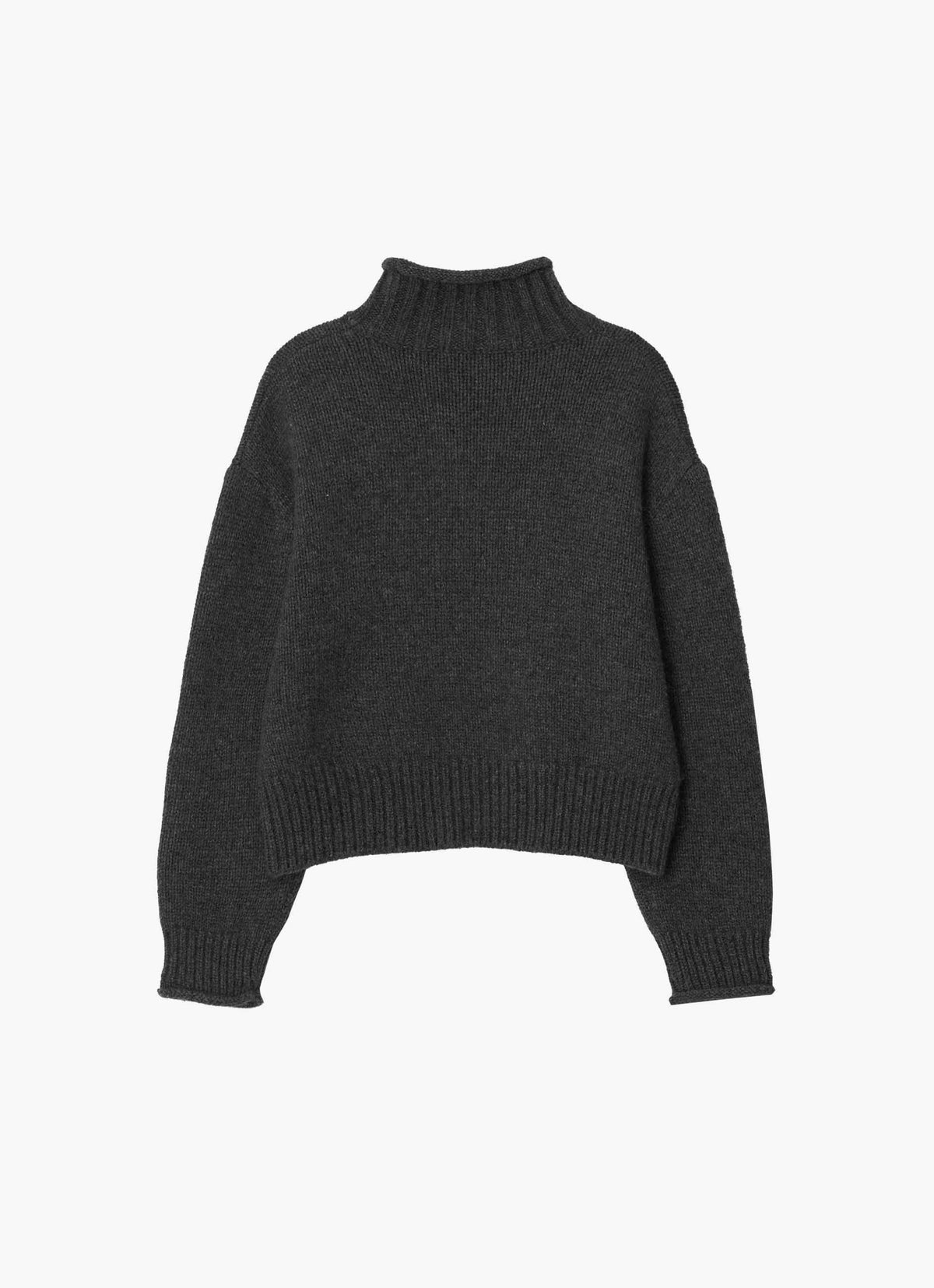26FW FOX CASHMERE ROLL TURTLENECK