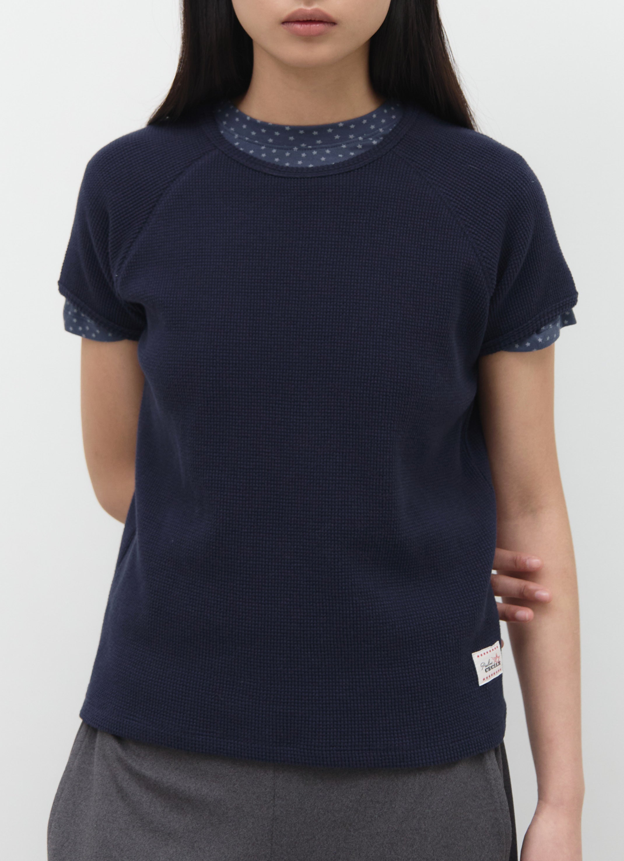 PETITE WAFFLE TOP