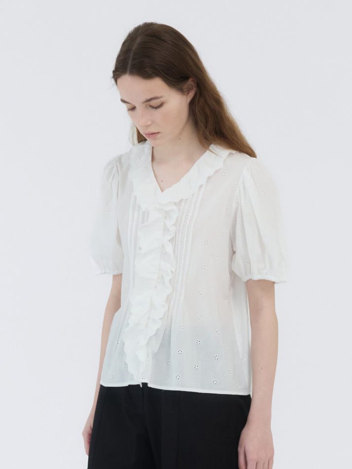 COTTON LACE BLOUSE