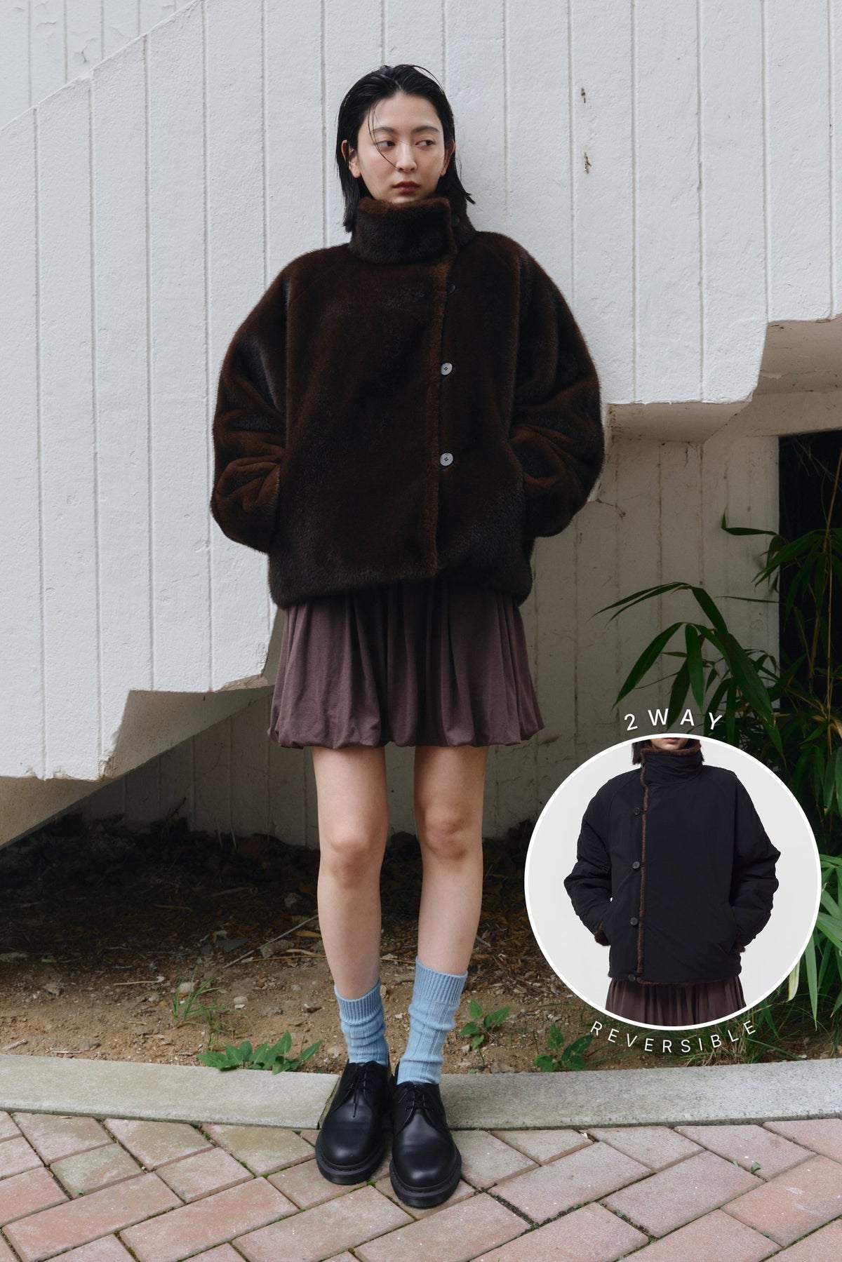 26FW REVERSIBLE FUR JUMPER