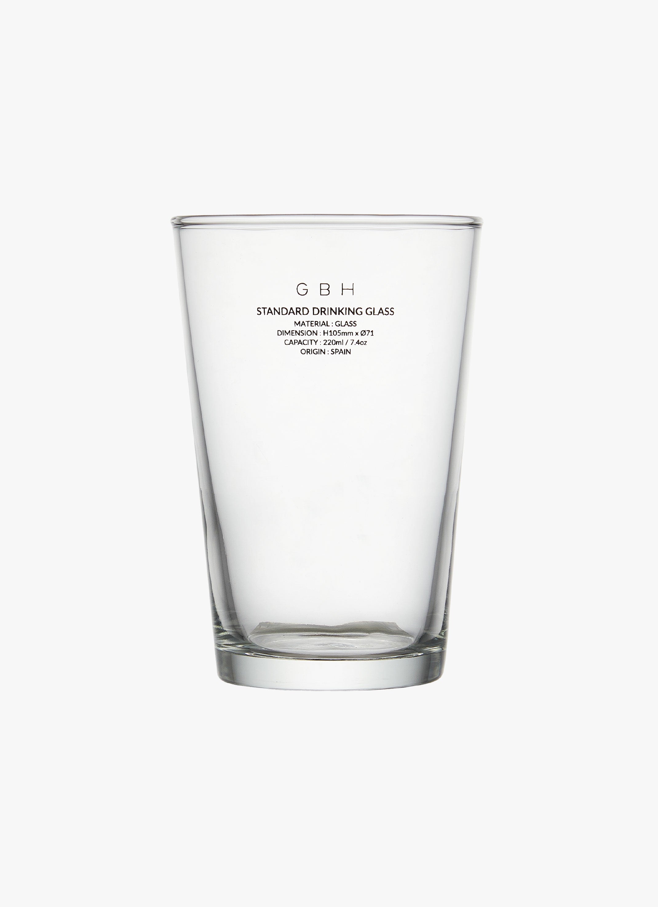 STANDARD DRINKING GLASS