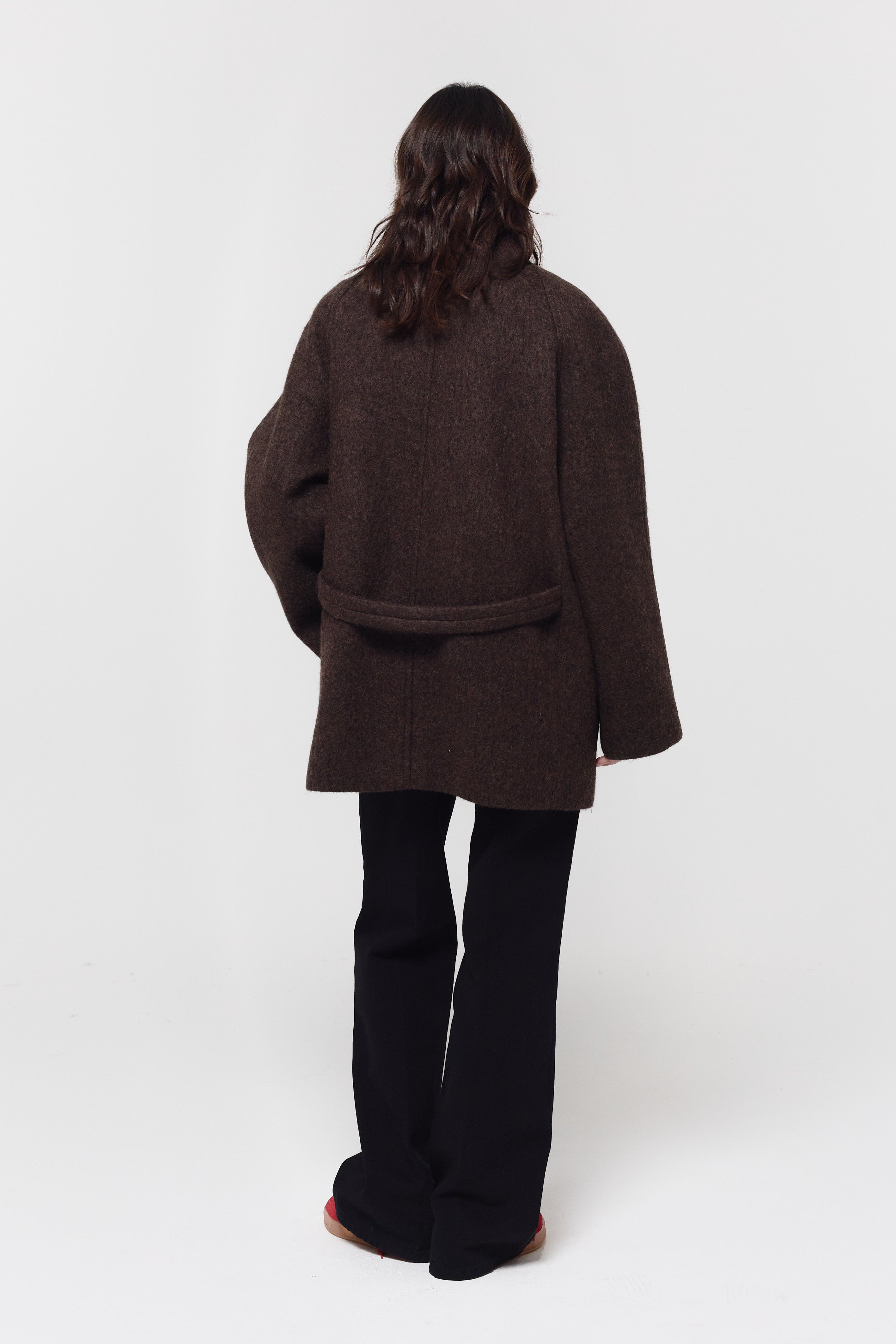 HIGH-NECK TOGGLE COAT｜ウールハーフコート｜GBH Japan