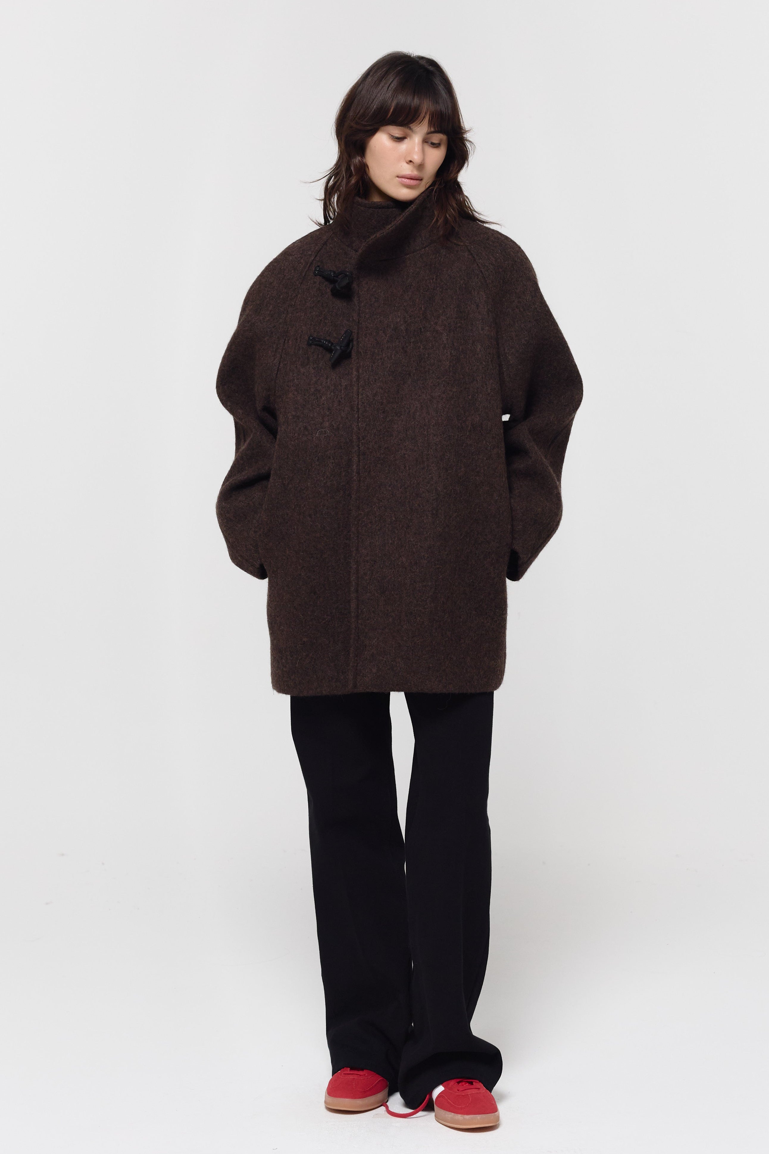 ジャケット・アウター GBH HIGH-NECK TOGGLE COAT HIGH-NECK TOGGLE COAT｜ウールハーフコート｜GBH Japan