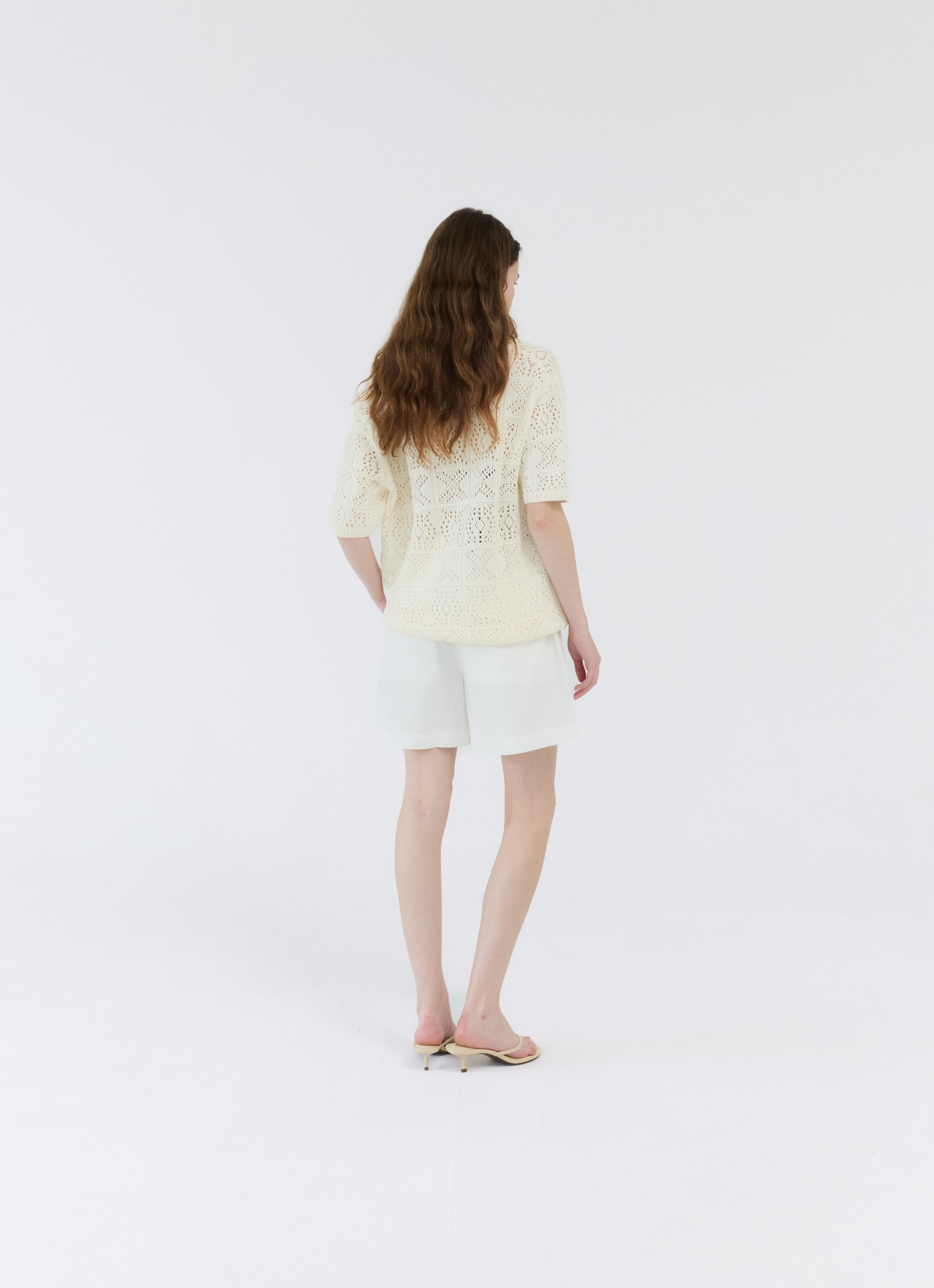 CROCHET KNIT COLLAR TOP｜クロシェニット｜GBH Japan