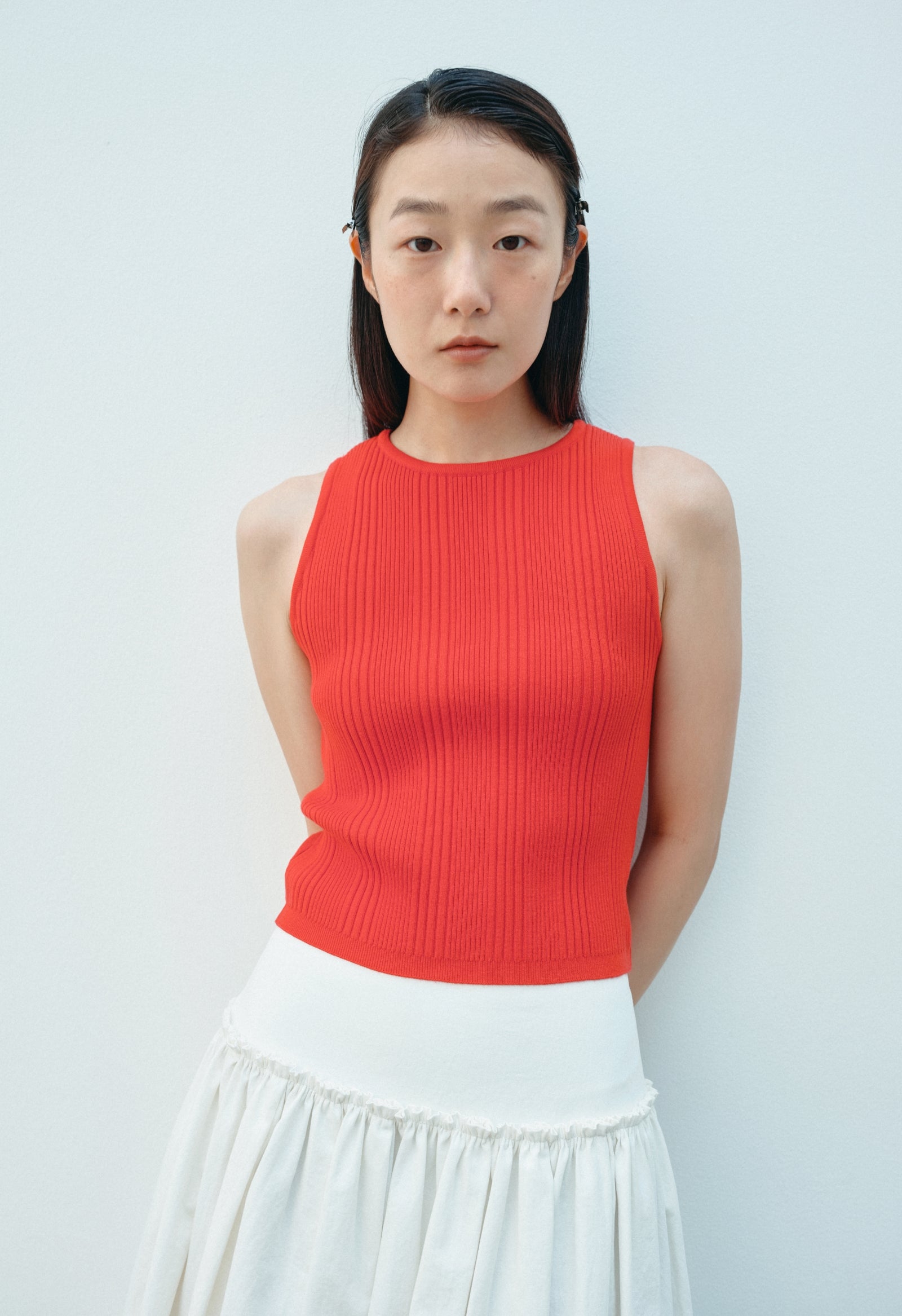 RIBBED SLIM SLEEVELESS TOP