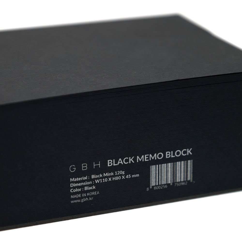 BLACK MEMO BLOCK