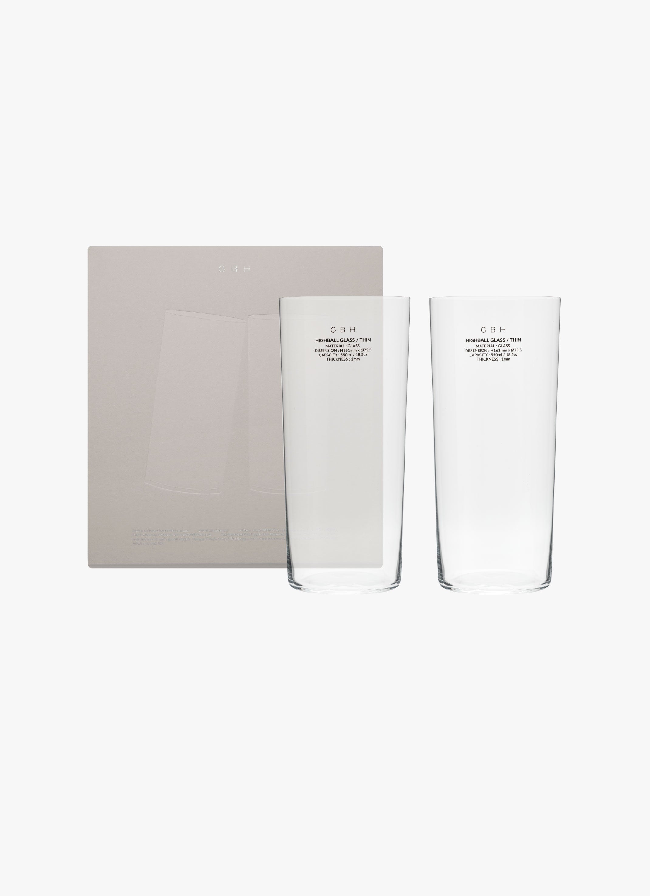 HIGHBALL GLASS / THIN 2個セット