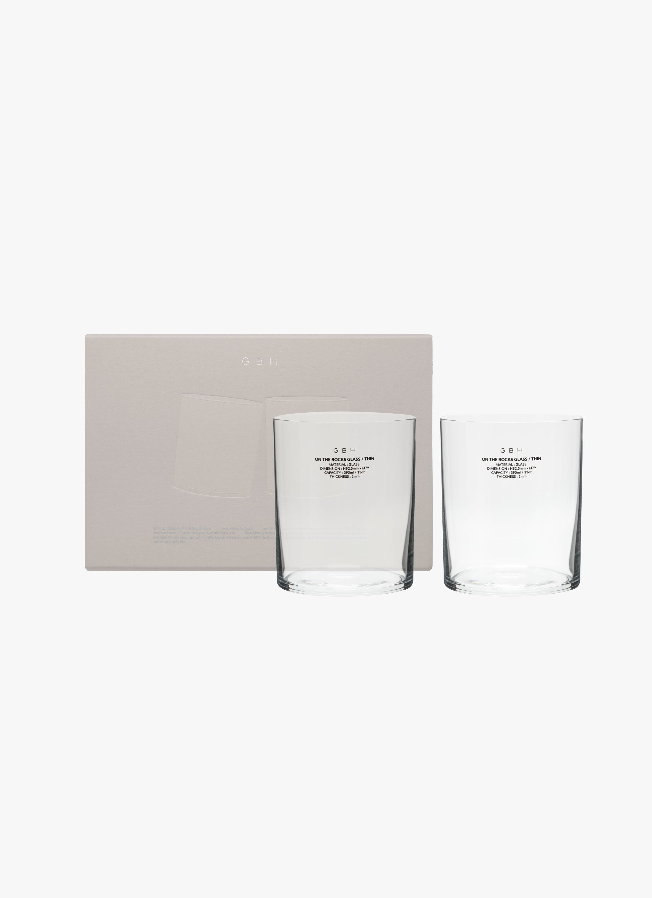 ON THE ROCKS GLASS SET｜ギフト｜GBH Japan