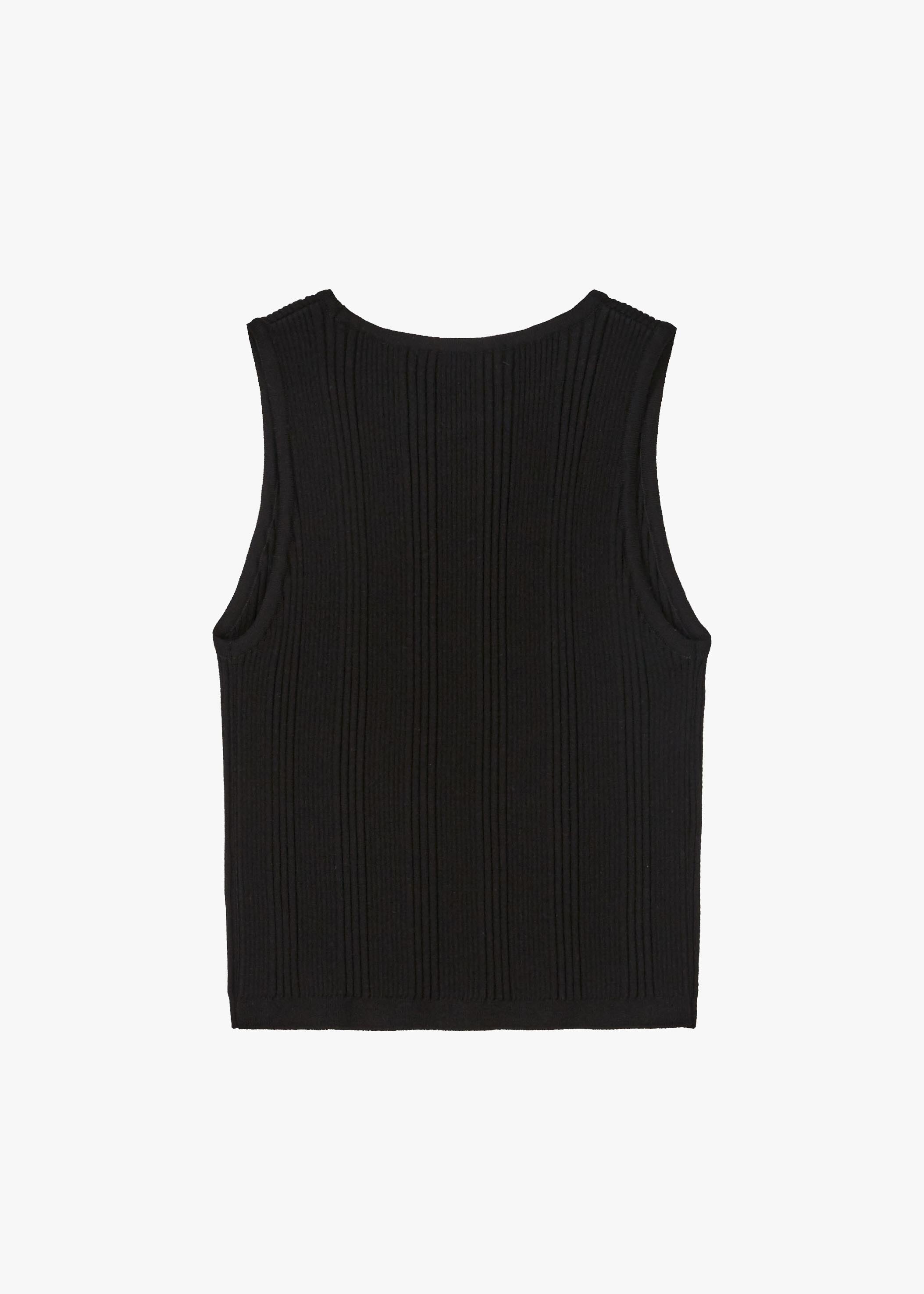 RIBBED SLIM SLEEVELESS TOP