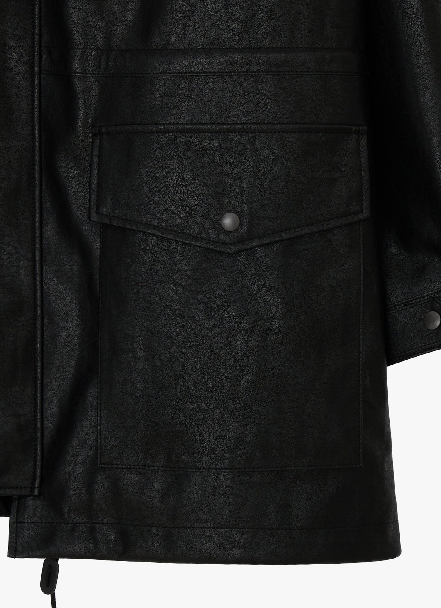 HUNTING FAUX LEATHER JACKET