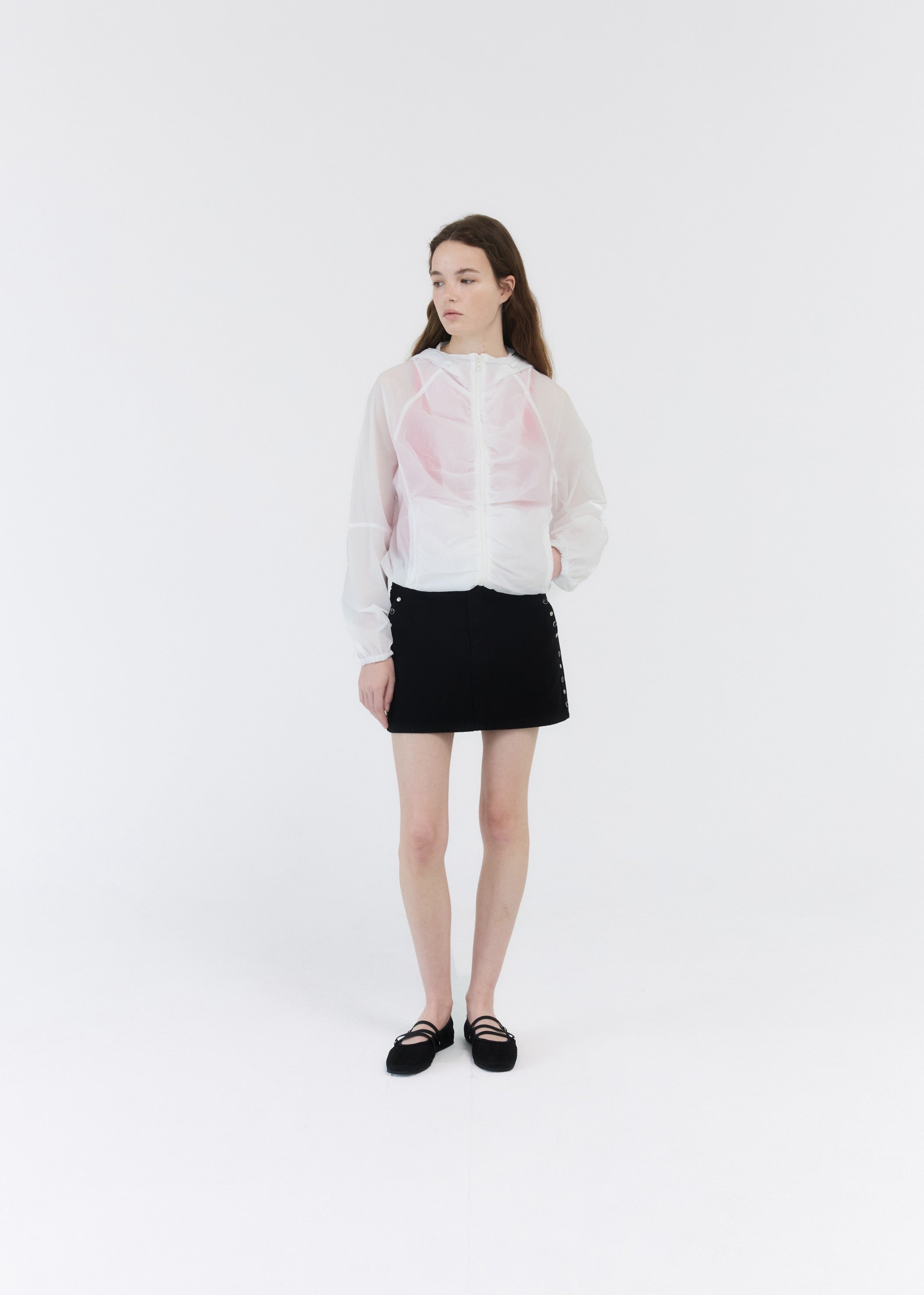FRONT SHIRRING WINDRUNNER