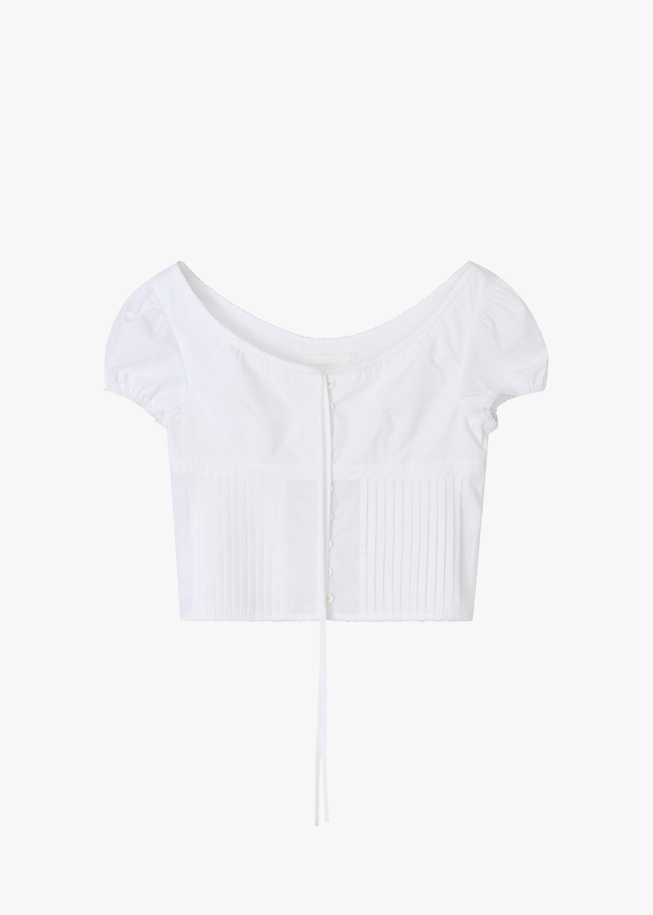 PINTUCK DETAIL CAB SLEEVE TOP