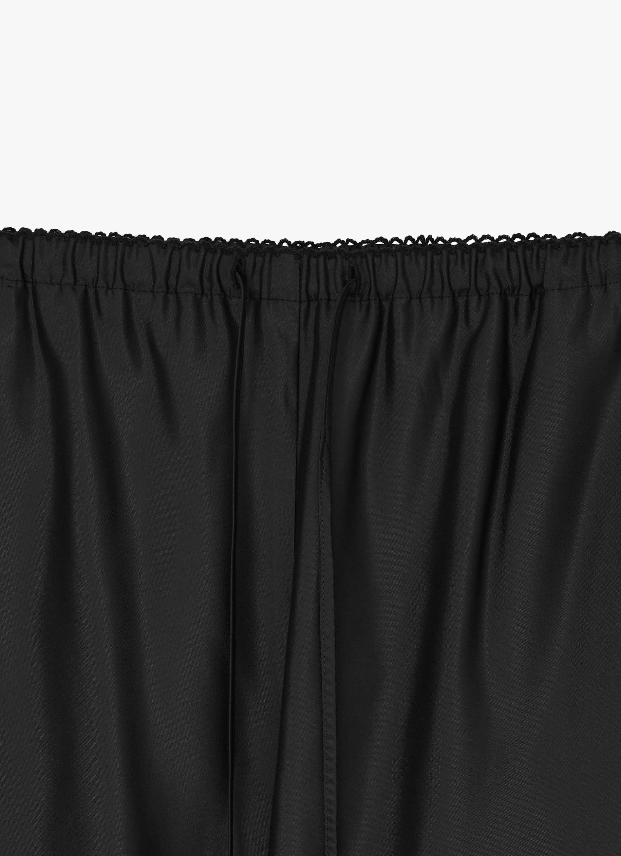 SATIN DRAWSTRING PANTS