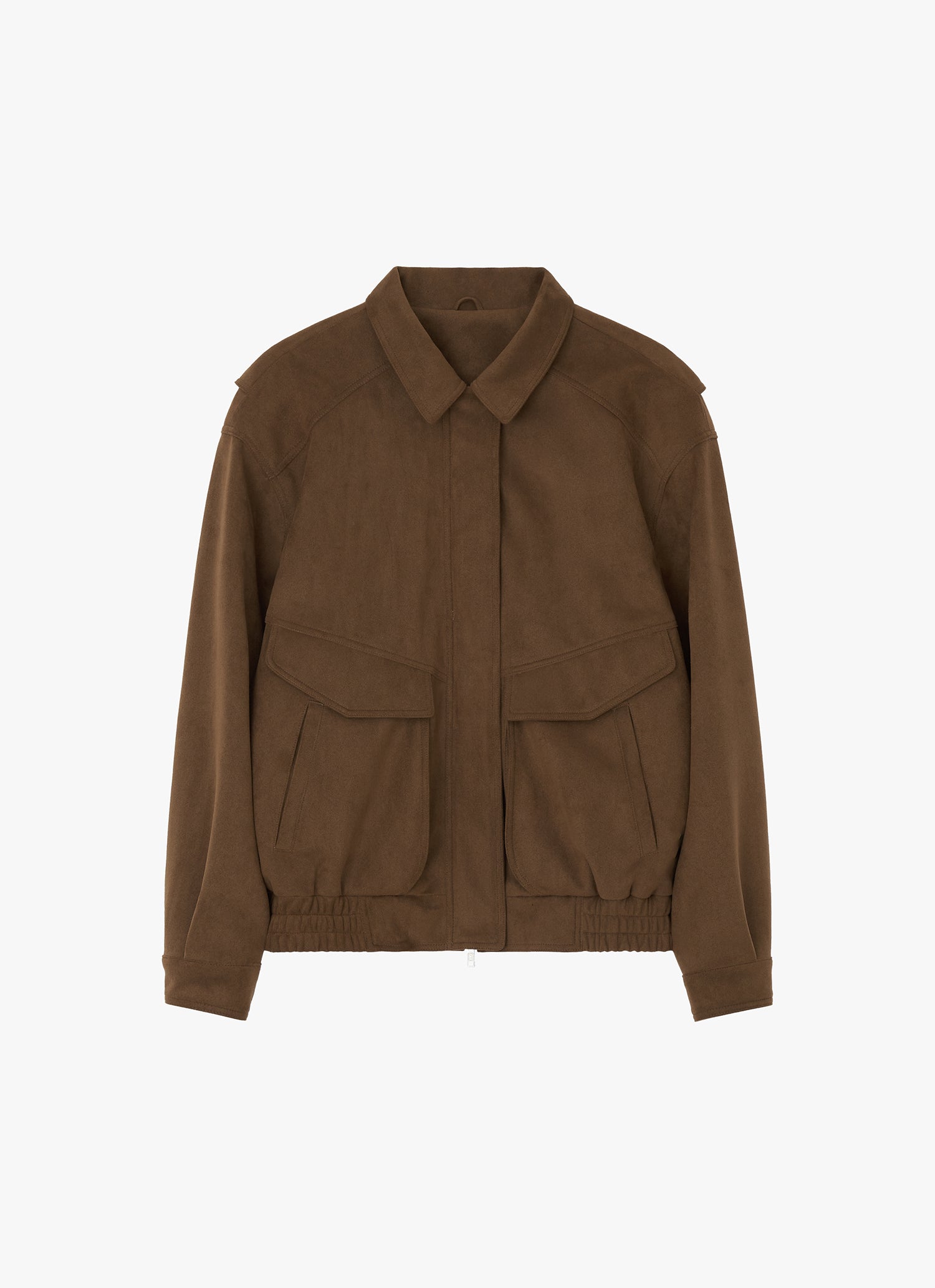 FAUX SUEDE BOMBER