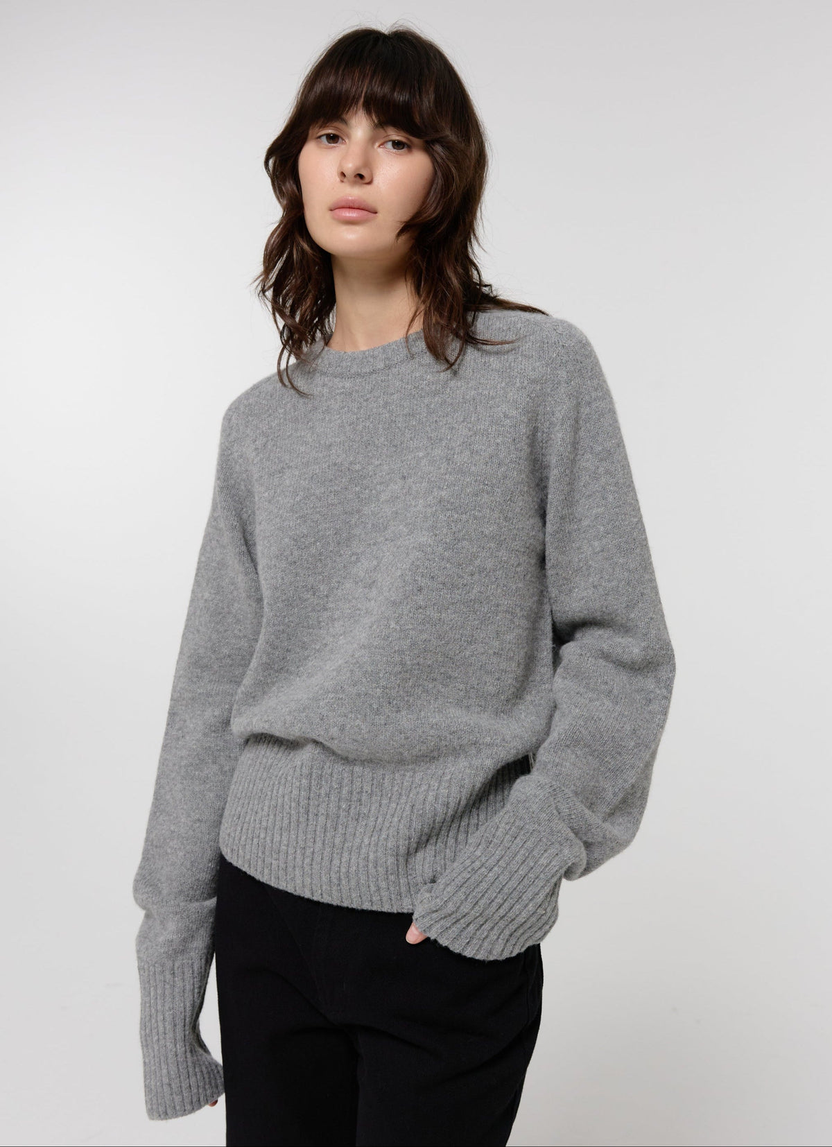26FW WOOL CREW NECK KNIT