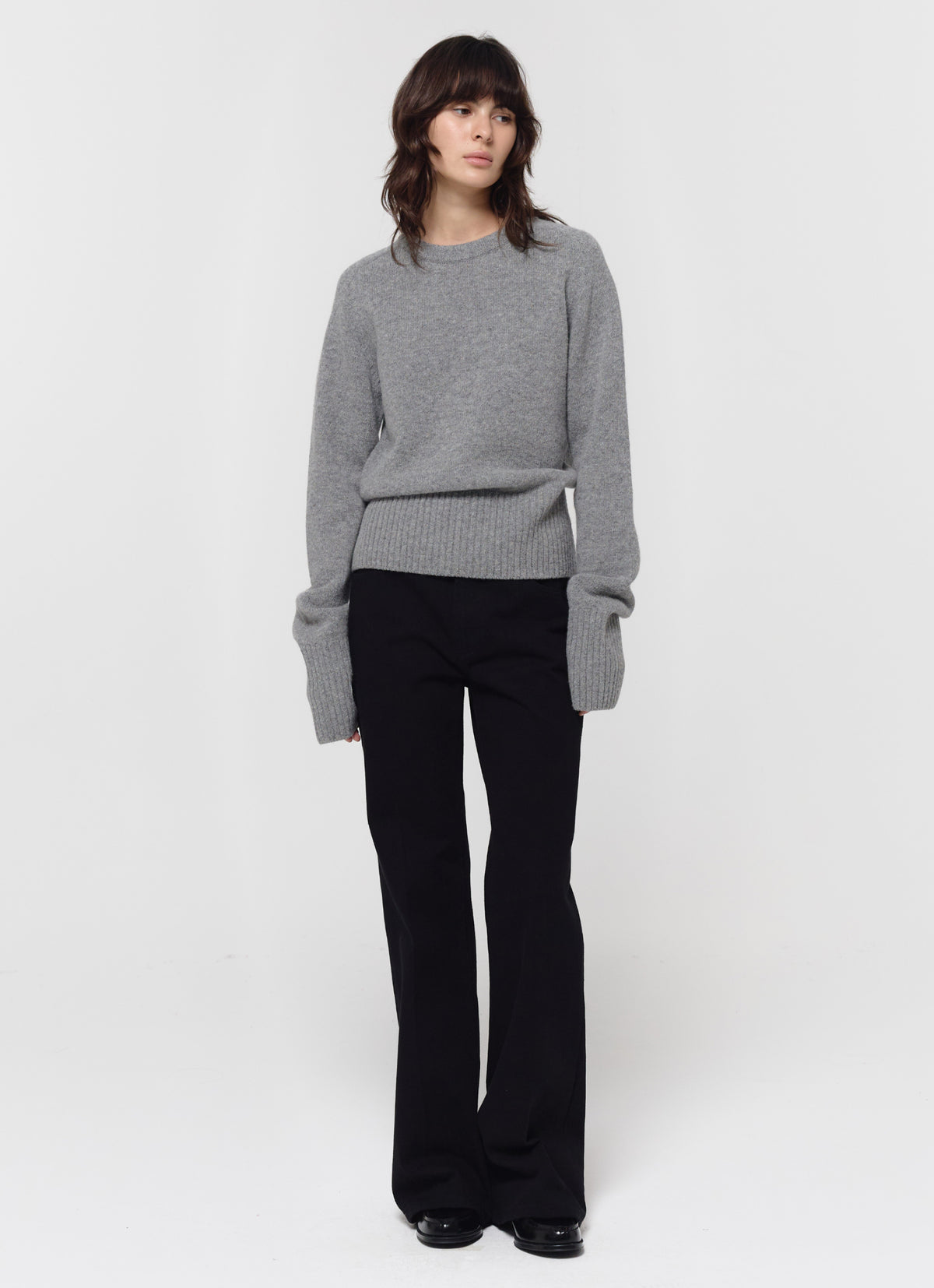 26FW WOOL CREW NECK KNIT