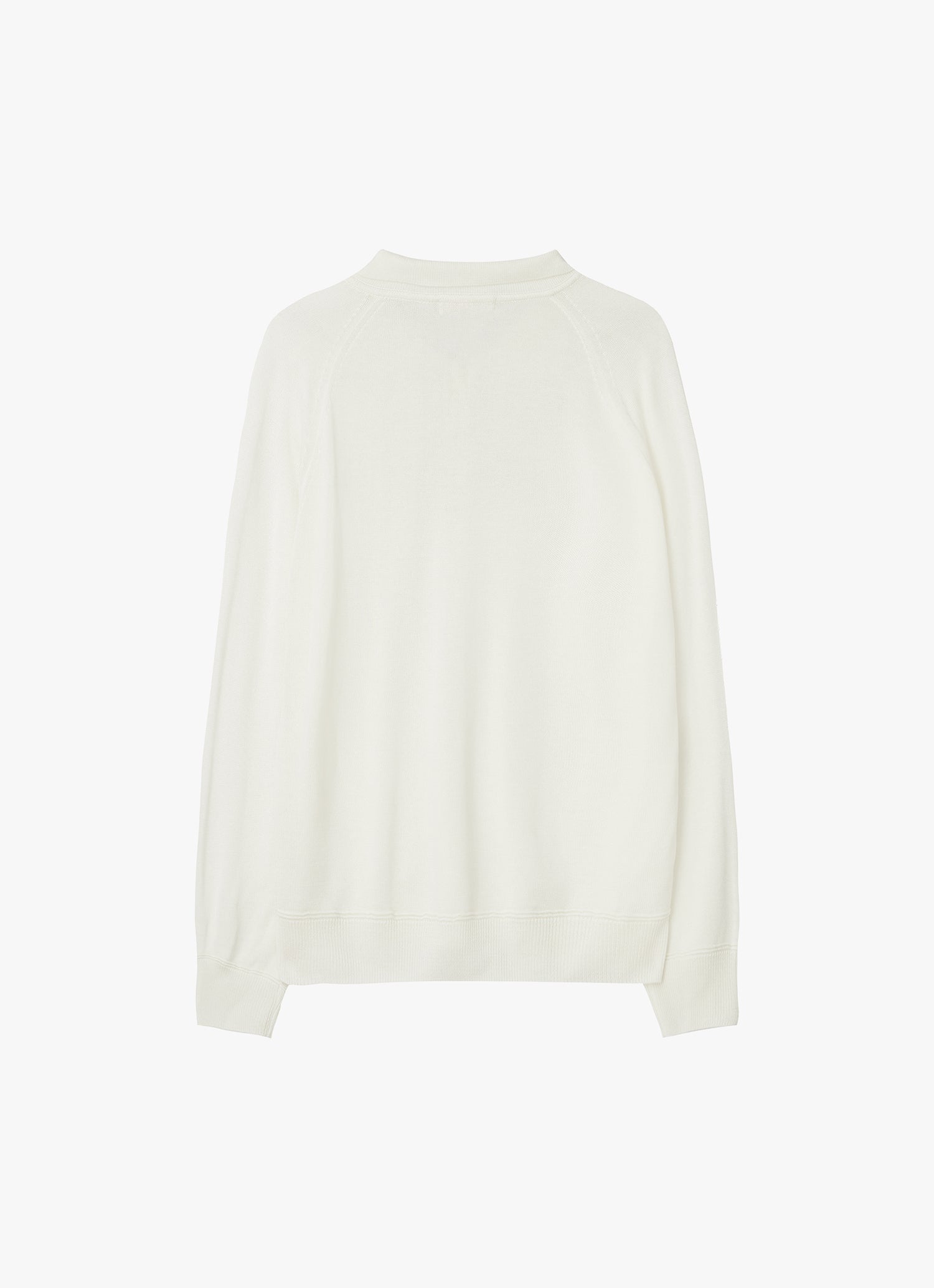 WOOL SILK POLO KNIT