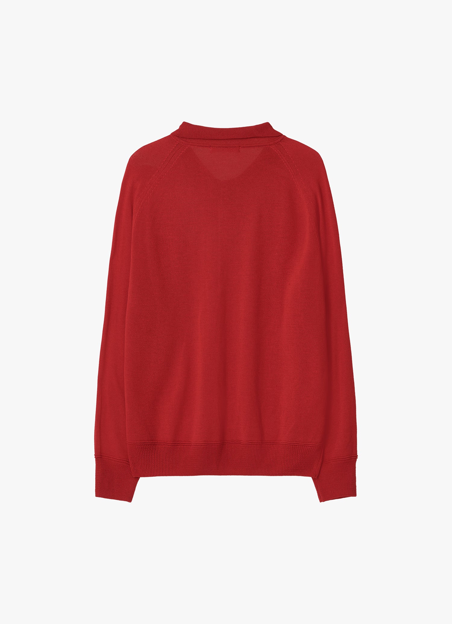 WOOL SILK POLO KNIT
