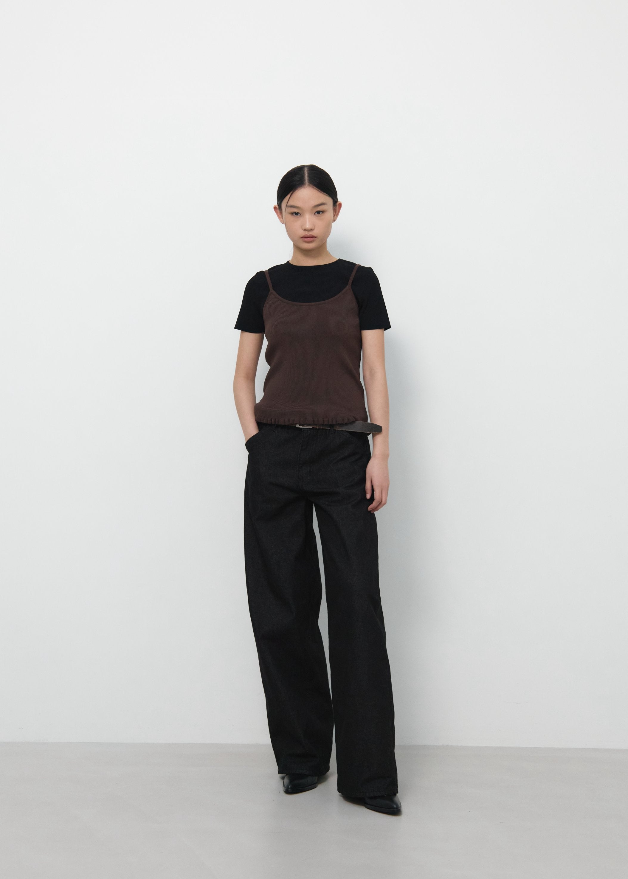 WIDE CINCH-BACK JEAN