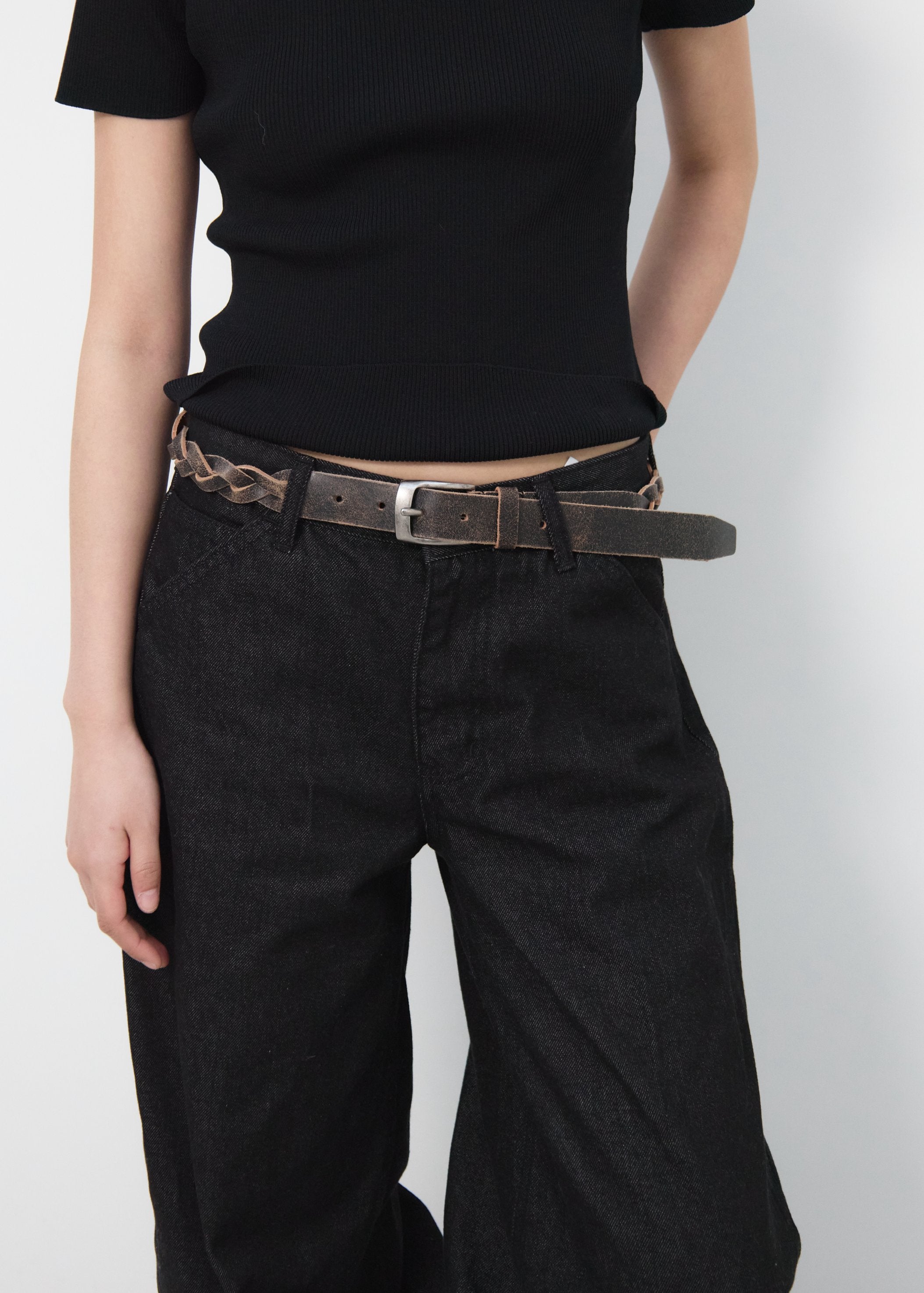 WIDE CINCH-BACK JEAN