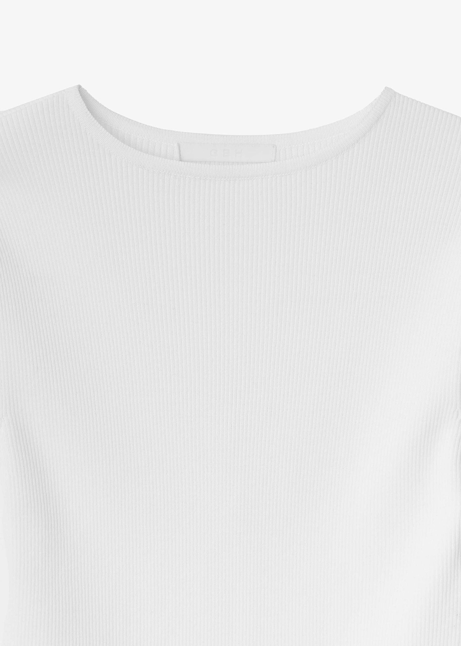 RIBBED HALF SLEEVE KNIT