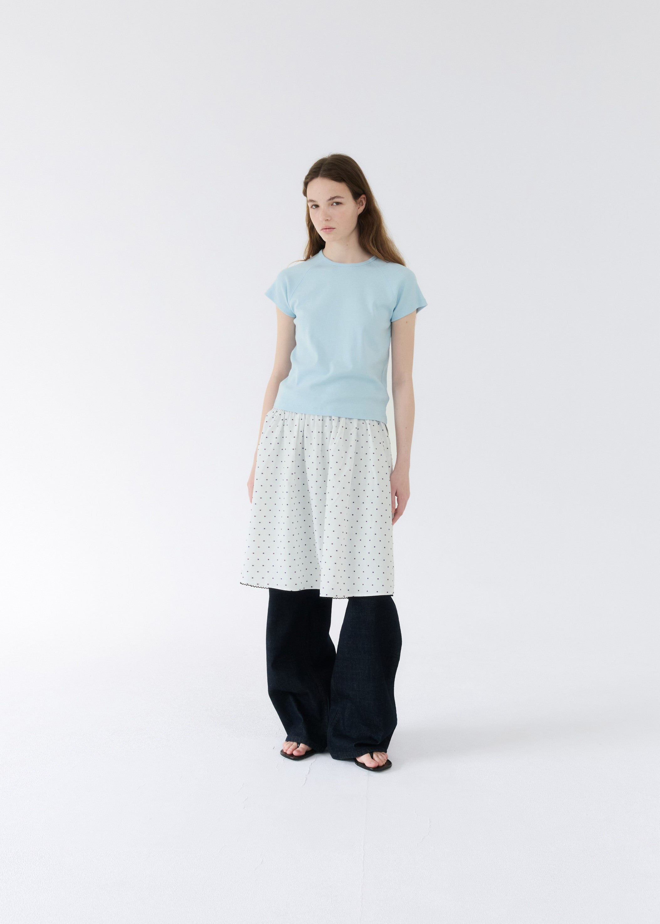 COTTON POLINE SKIRT