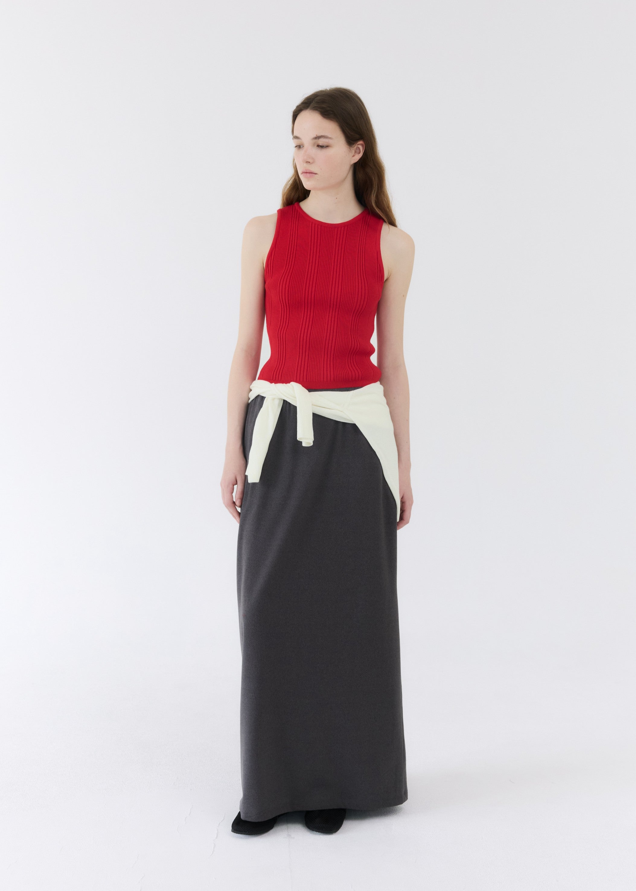 DRAW MAXI SKIRT