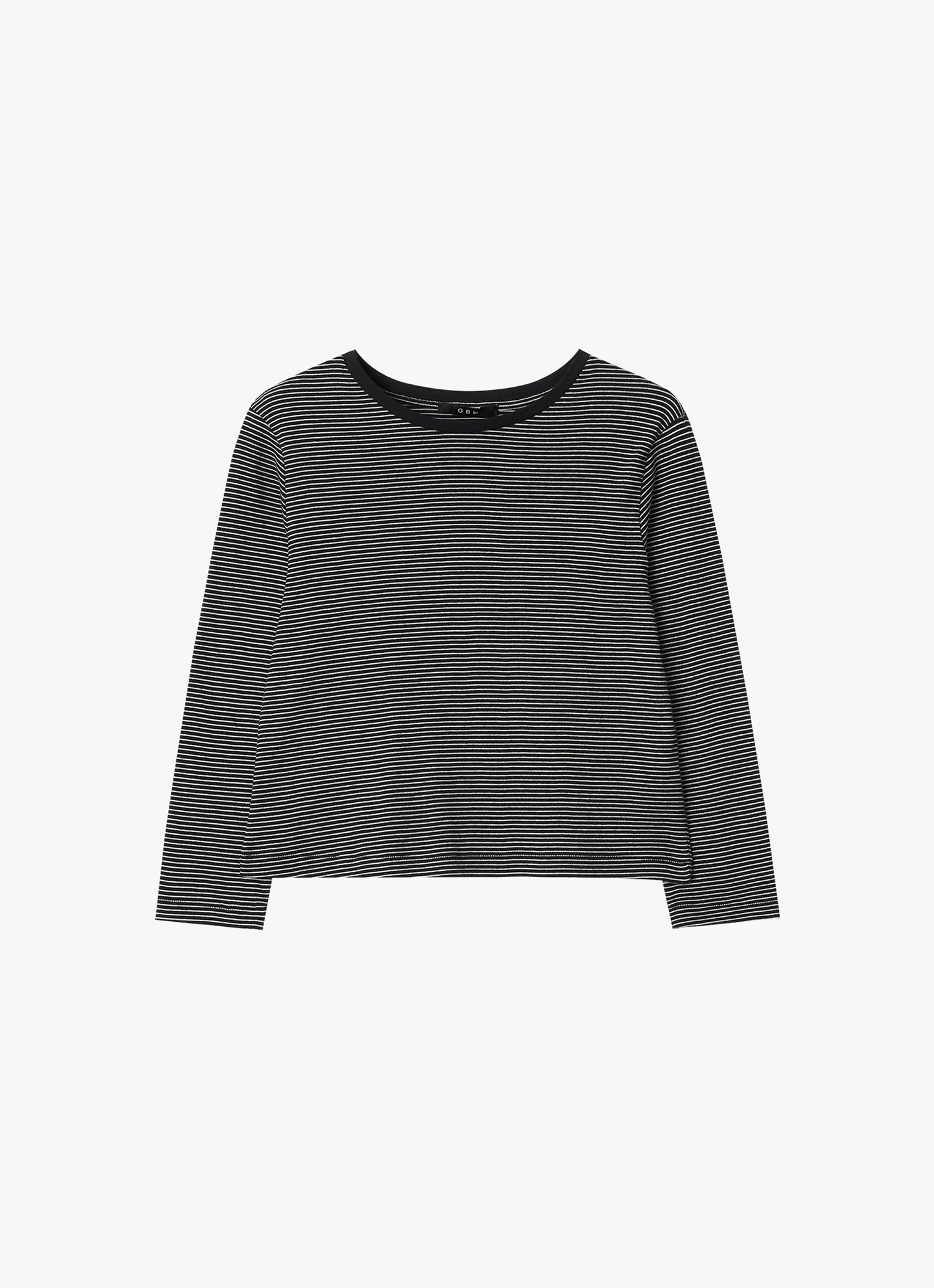 MID SLEEVE STRIPE TOP