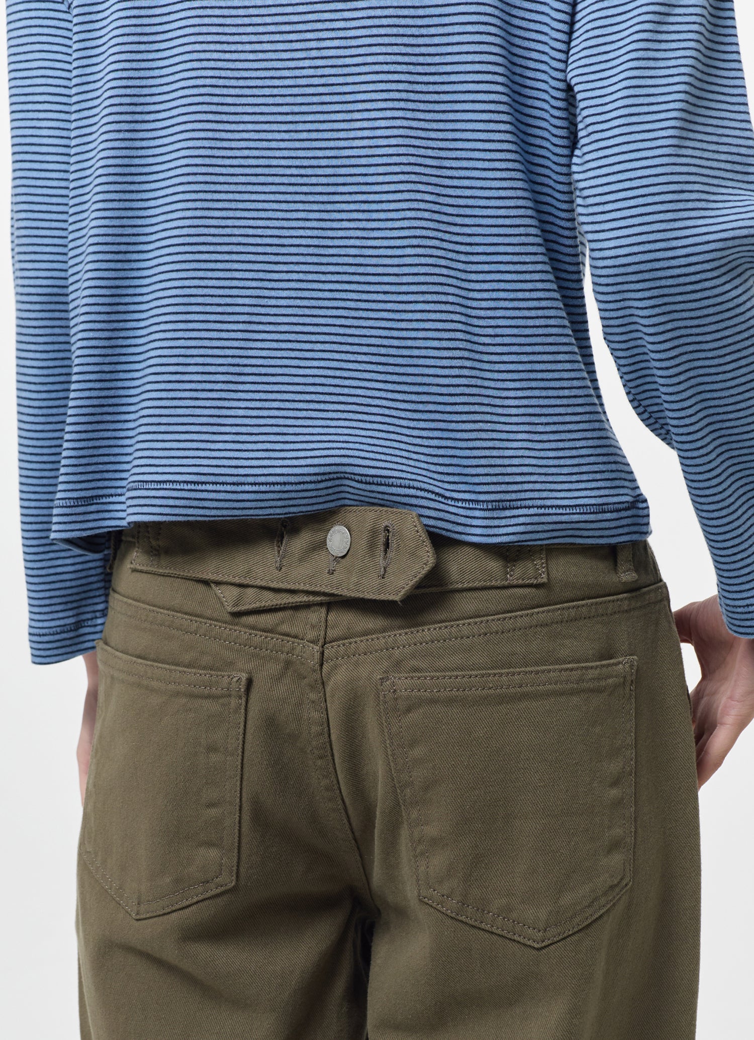 MID SLEEVE STRIPE TOP