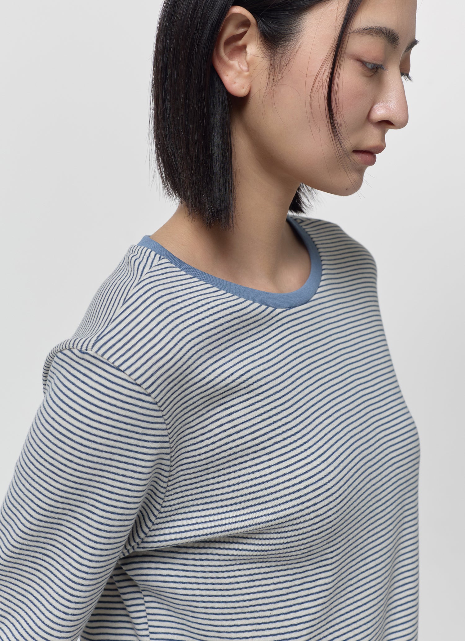 MID SLEEVE STRIPE TOP