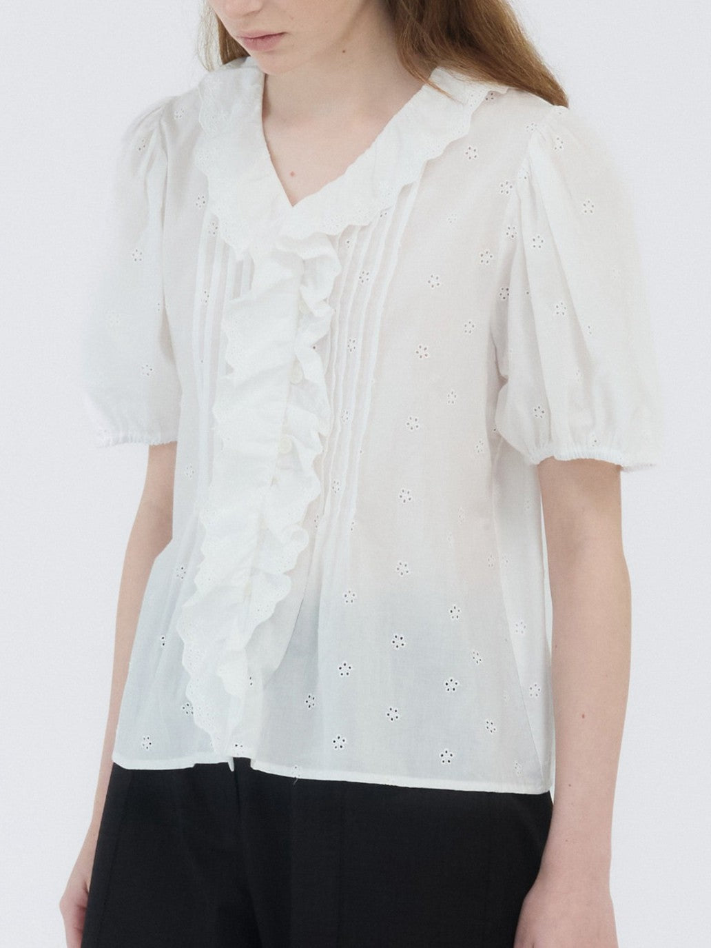 COTTON LACE BLOUSE