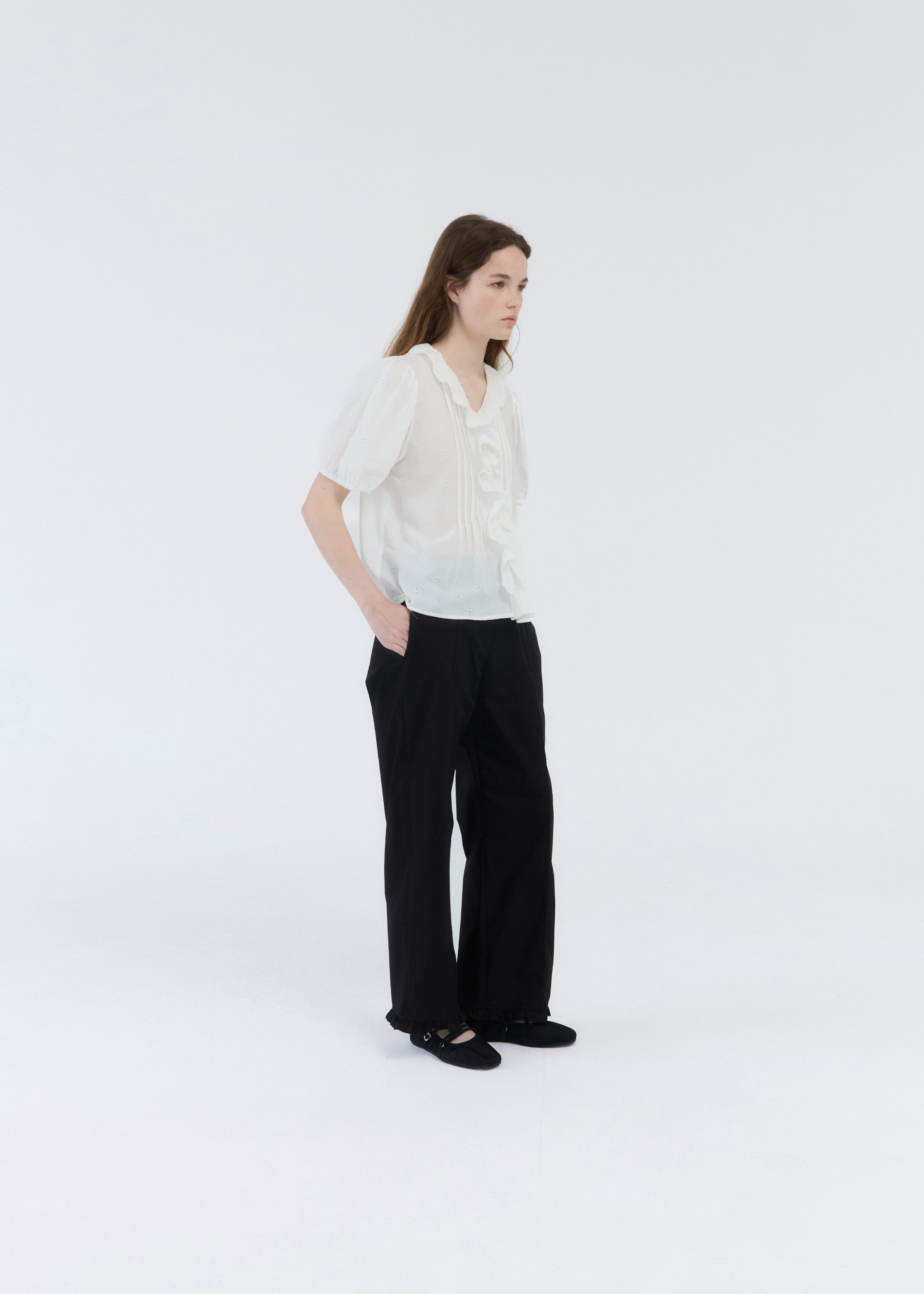 COTTON LACE BLOUSE