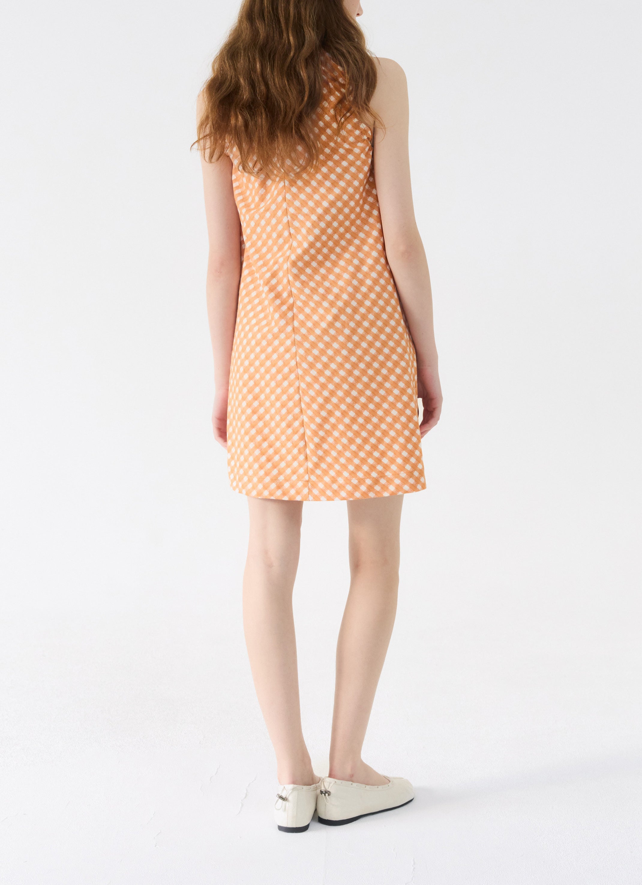 ORANGE SHIRRING DRESS｜シャーリングワンピース｜GBH Japan