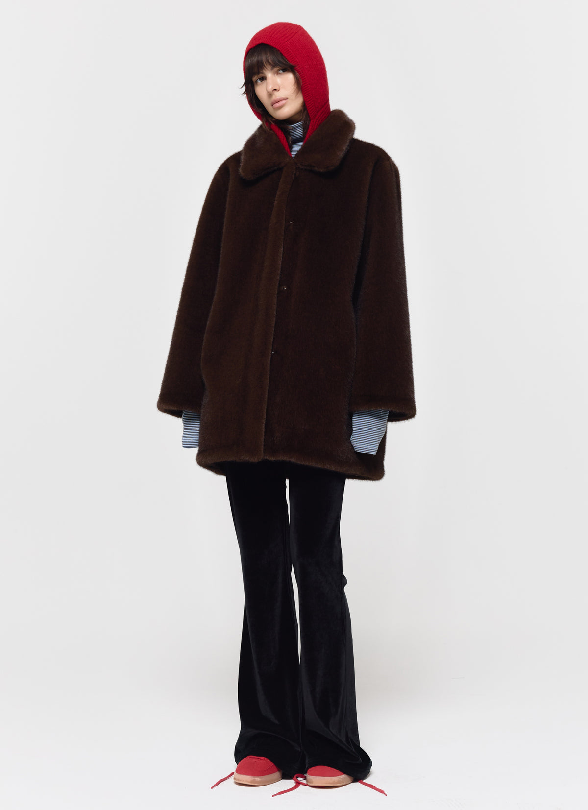 26FW WOOL ALPACA HOOD SCARF