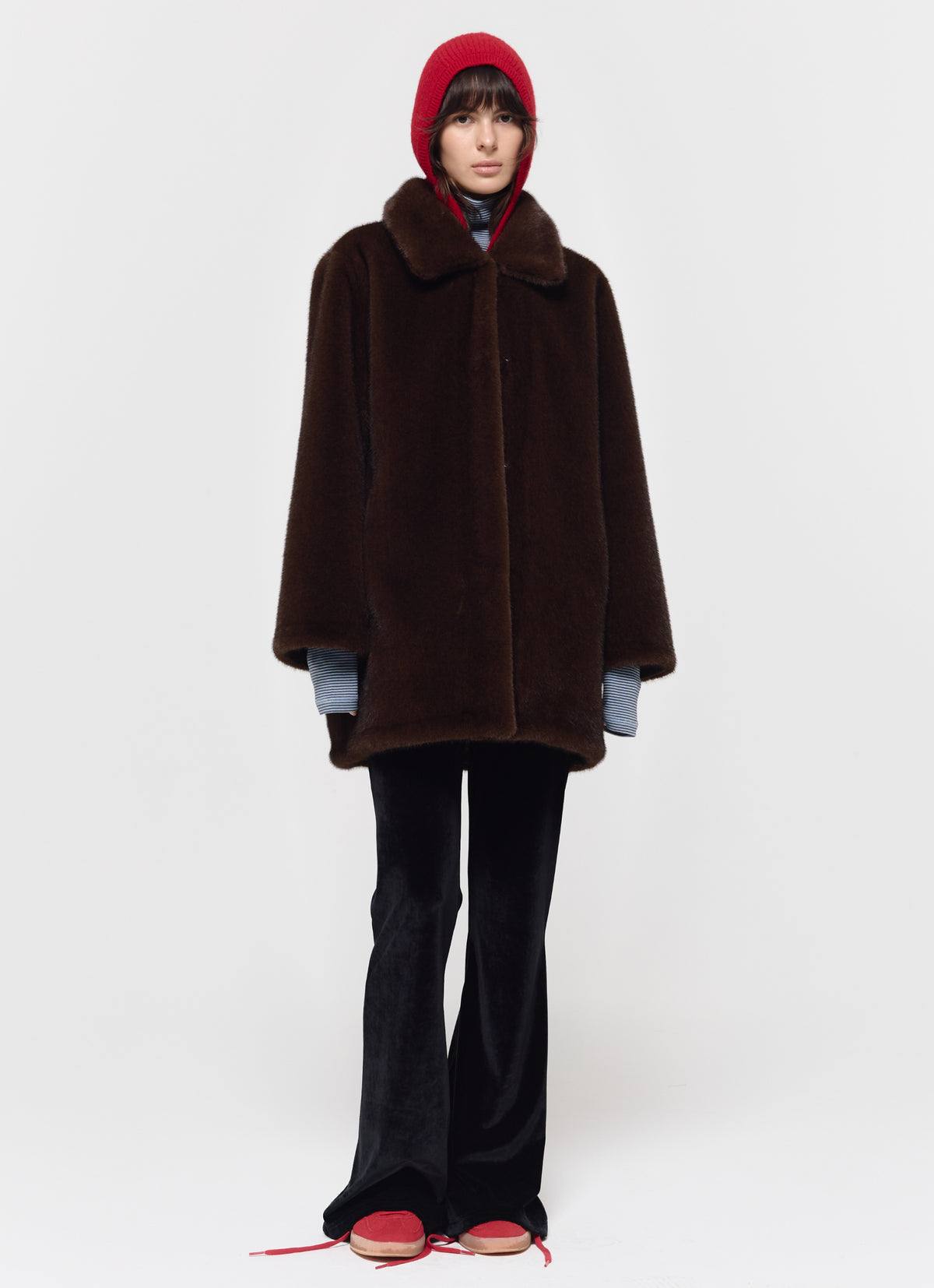 26FW WOOL ALPACA HOOD SCARF