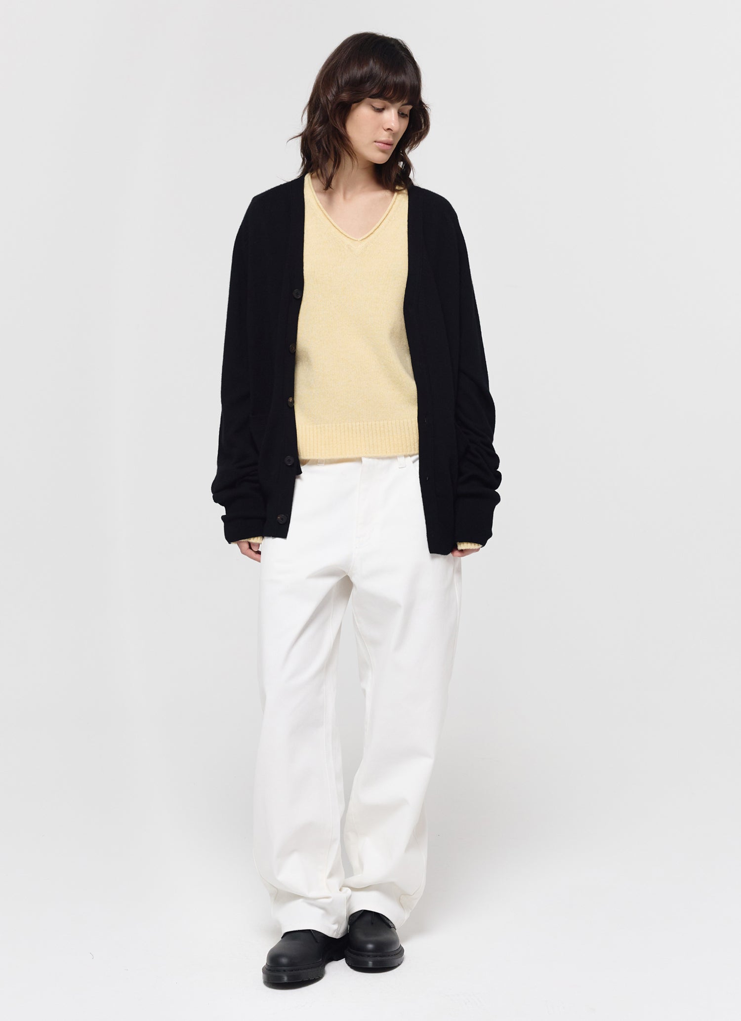 MERINO WOOL LOOSE CARDIGAN