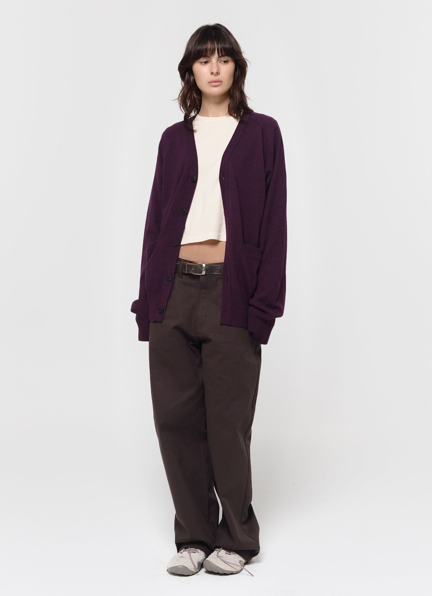 MERINO WOOL LOOSE CARDIGAN